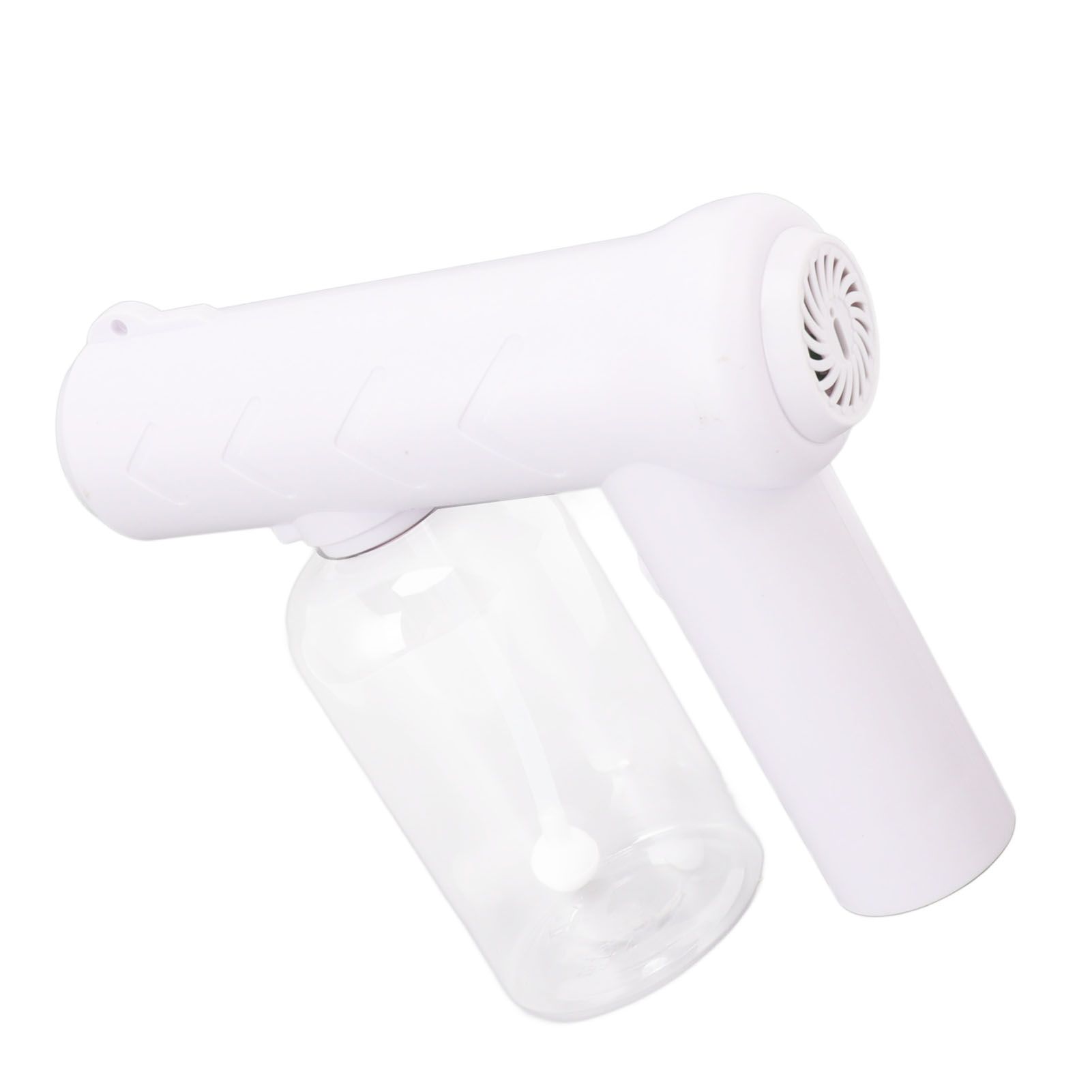 Nano Cleaning Sprayer Rechargeable Blue Light Portable Handheld Alcohol Atomizer for Home Garden School 380ml White - Image 6