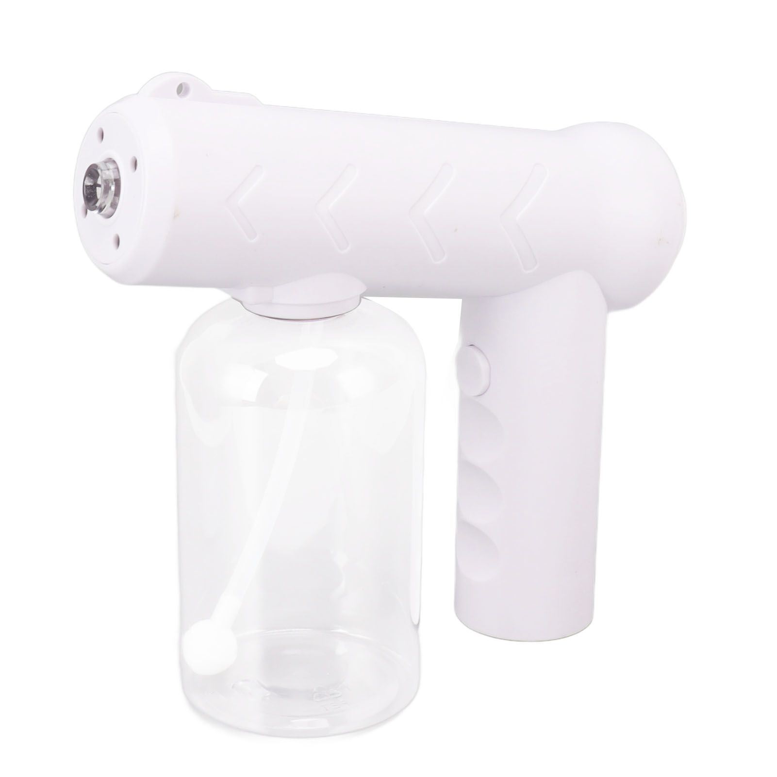 Nano Cleaning Sprayer Rechargeable Blue Light Portable Handheld Alcohol Atomizer for Home Garden School 380ml White - Image 7