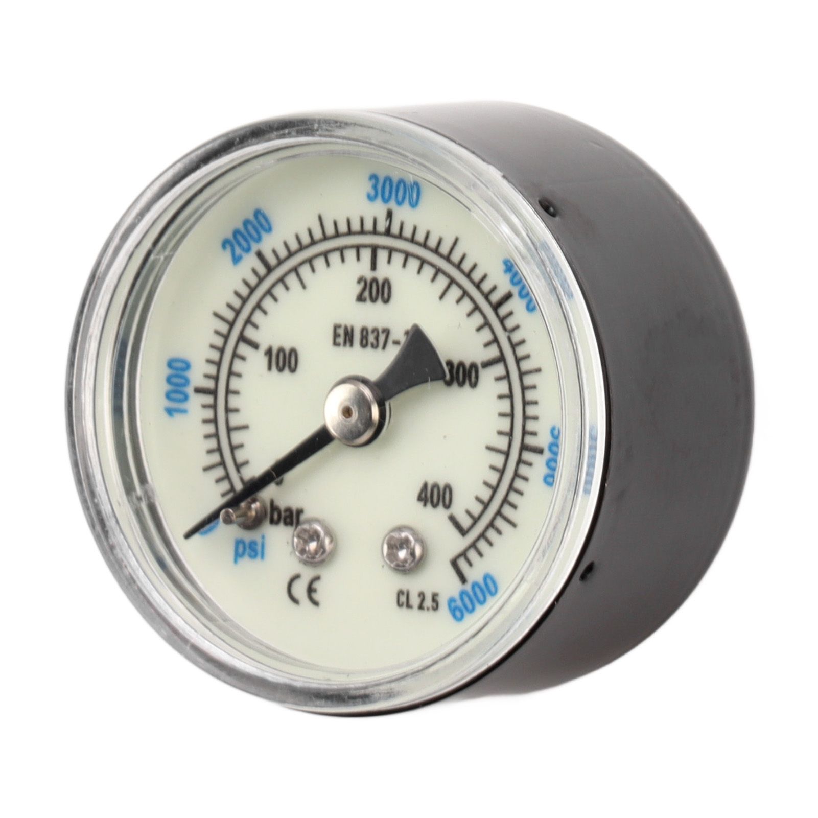 6000 Psi CO2 Pressure Gauge 1/8npt Thread Air Pressure Gauge Double Scale Luminous Carbon Dioxide Meter - Image 1