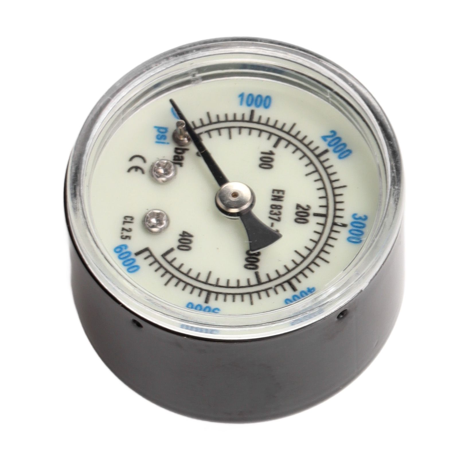 6000 Psi CO2 Pressure Gauge 1/8npt Thread Air Pressure Gauge Double Scale Luminous Carbon Dioxide Meter - Image 3