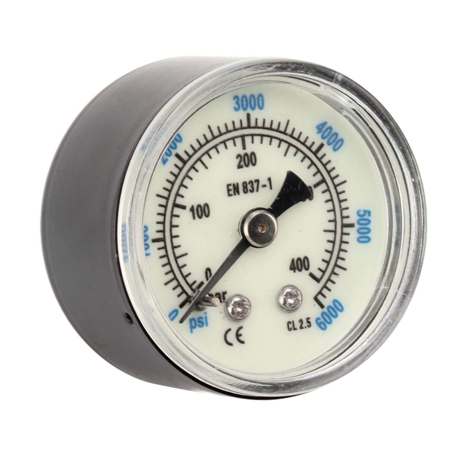 6000 Psi CO2 Pressure Gauge 1/8npt Thread Air Pressure Gauge Double Scale Luminous Carbon Dioxide Meter - Image 5