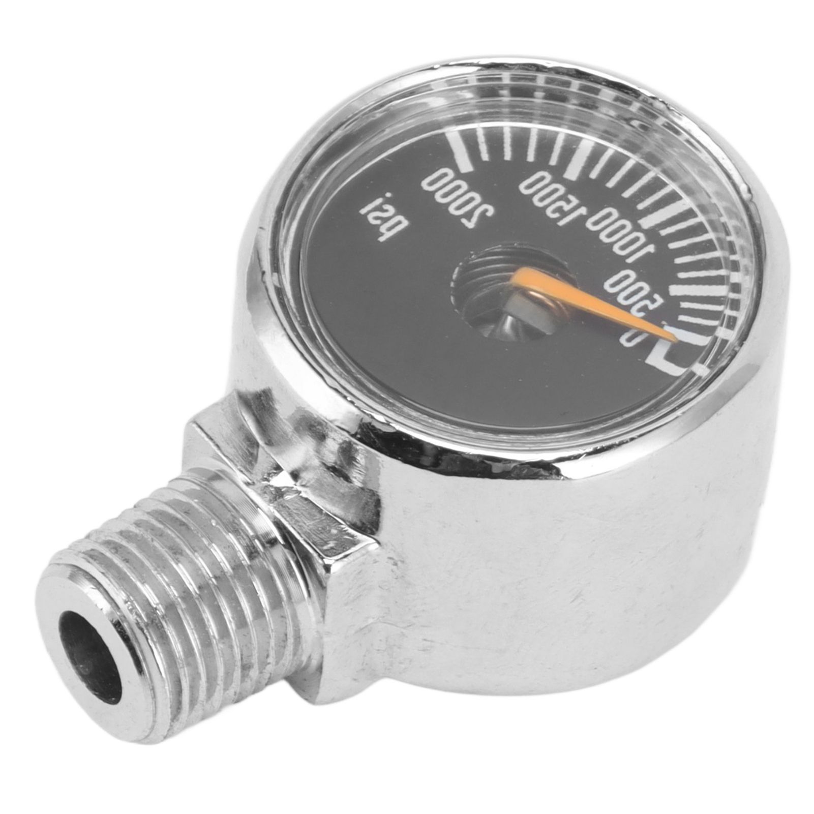 2000psi Pressure Gauge 1/8NPT Mount CO2 Cylinder Filling Pressure Meter for CO2 Gas Tank Keg Black - Image 3