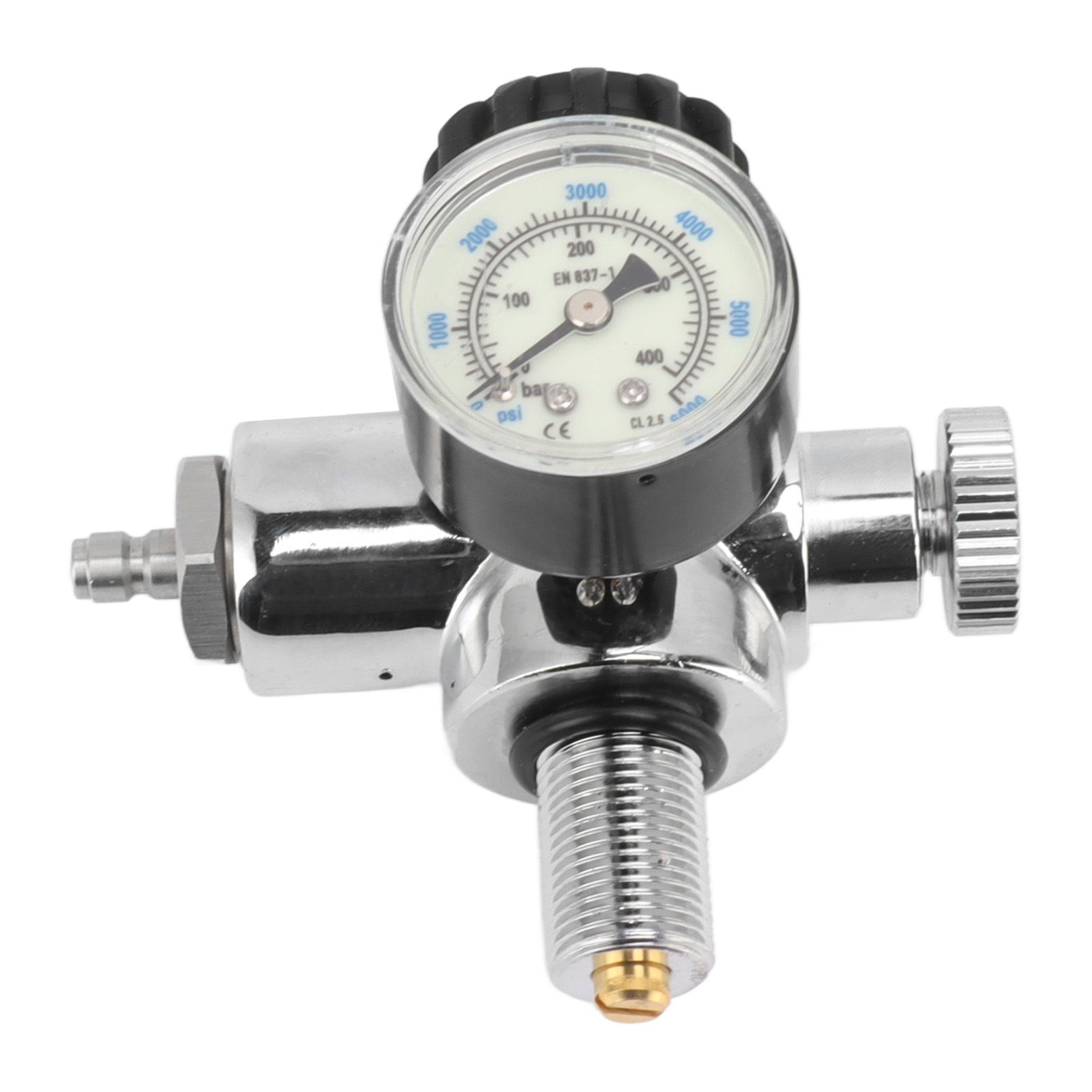 6000psi 400Bar Diving Tank Pressure Gauge M18x1.5 Scuba Diving Tank Pressure Gauge Double Scale Luminous Meter - Image 3
