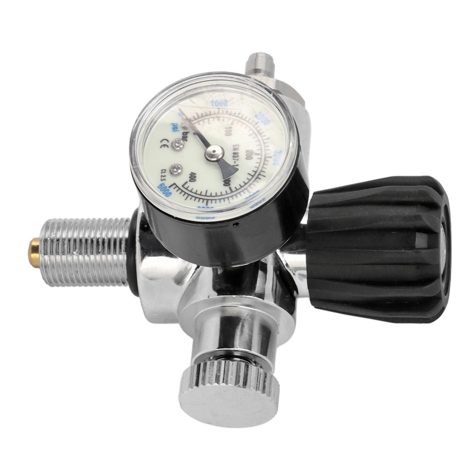 6000psi 400Bar Diving Tank Pressure Gauge M18x1.5 Scuba Diving Tank Pressure Gauge Double Scale Luminous Meter - Image 4