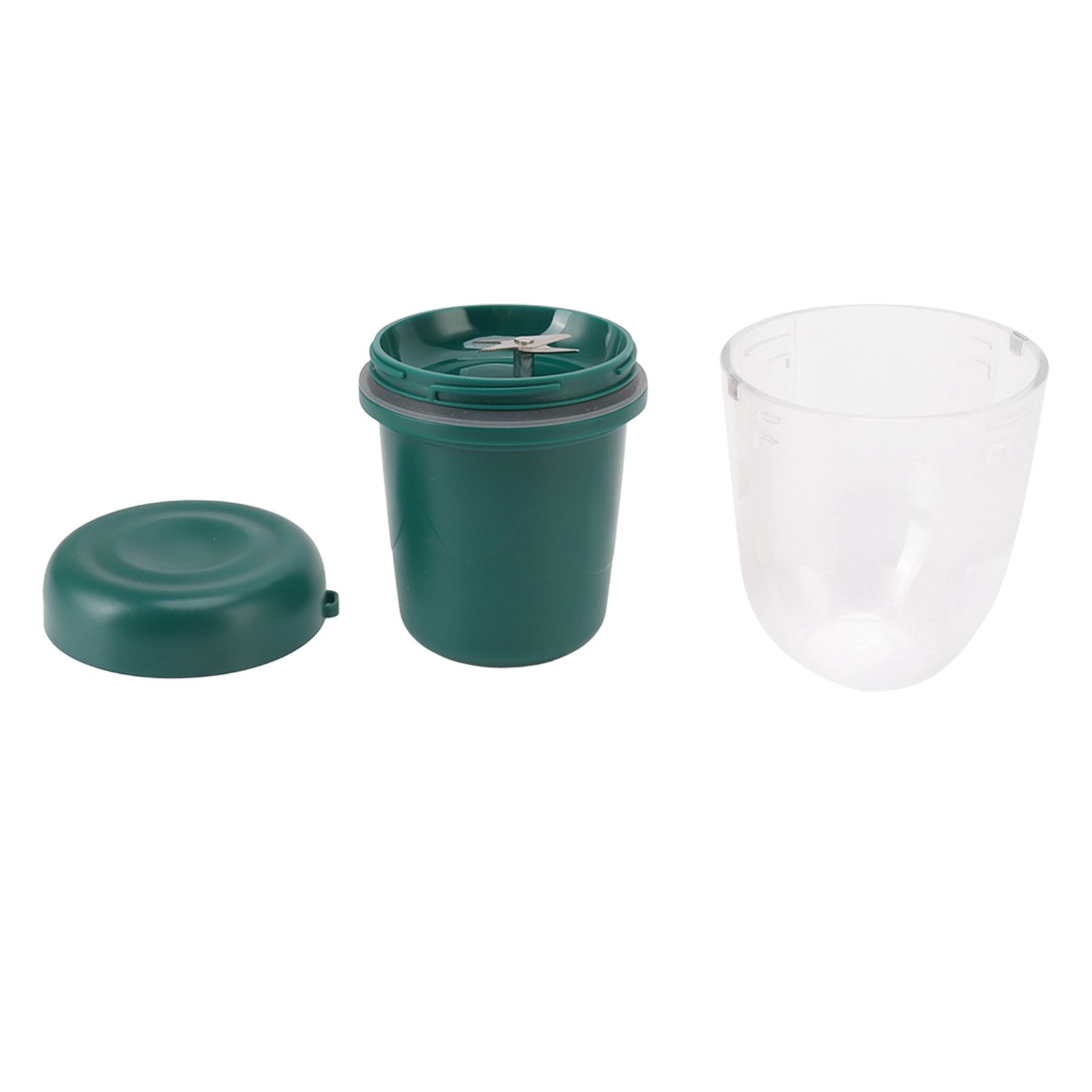 Portable Juicer Cup Multifunctional Rechargeable Small 4 Blades Blender Fruit Mixing Machine for Home 260ml Green - Image 2