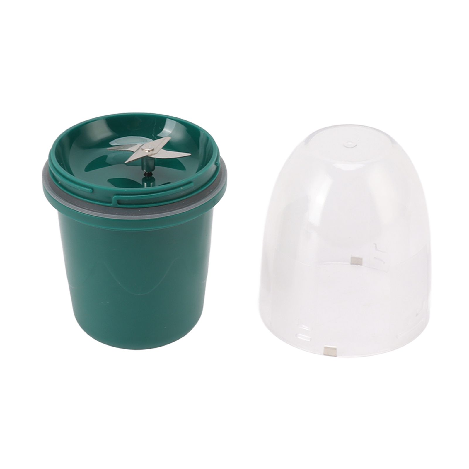 Portable Juicer Cup Multifunctional Rechargeable Small 4 Blades Blender Fruit Mixing Machine for Home 260ml Green - Image 5