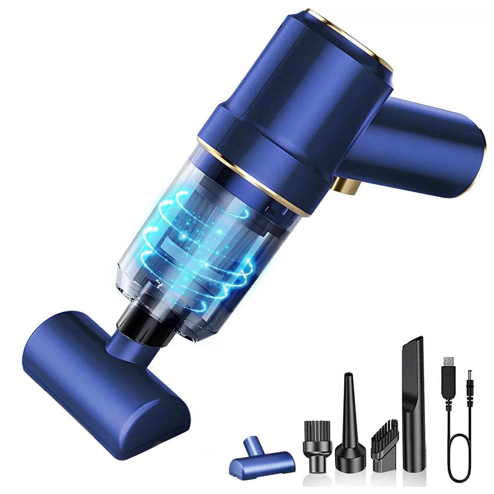 Car Vacuum Cleaner High Suction Power Wet and Dry Rechargeable Portable Handheld Mini Vacuum Cleaner for Home and Cars - Image 1