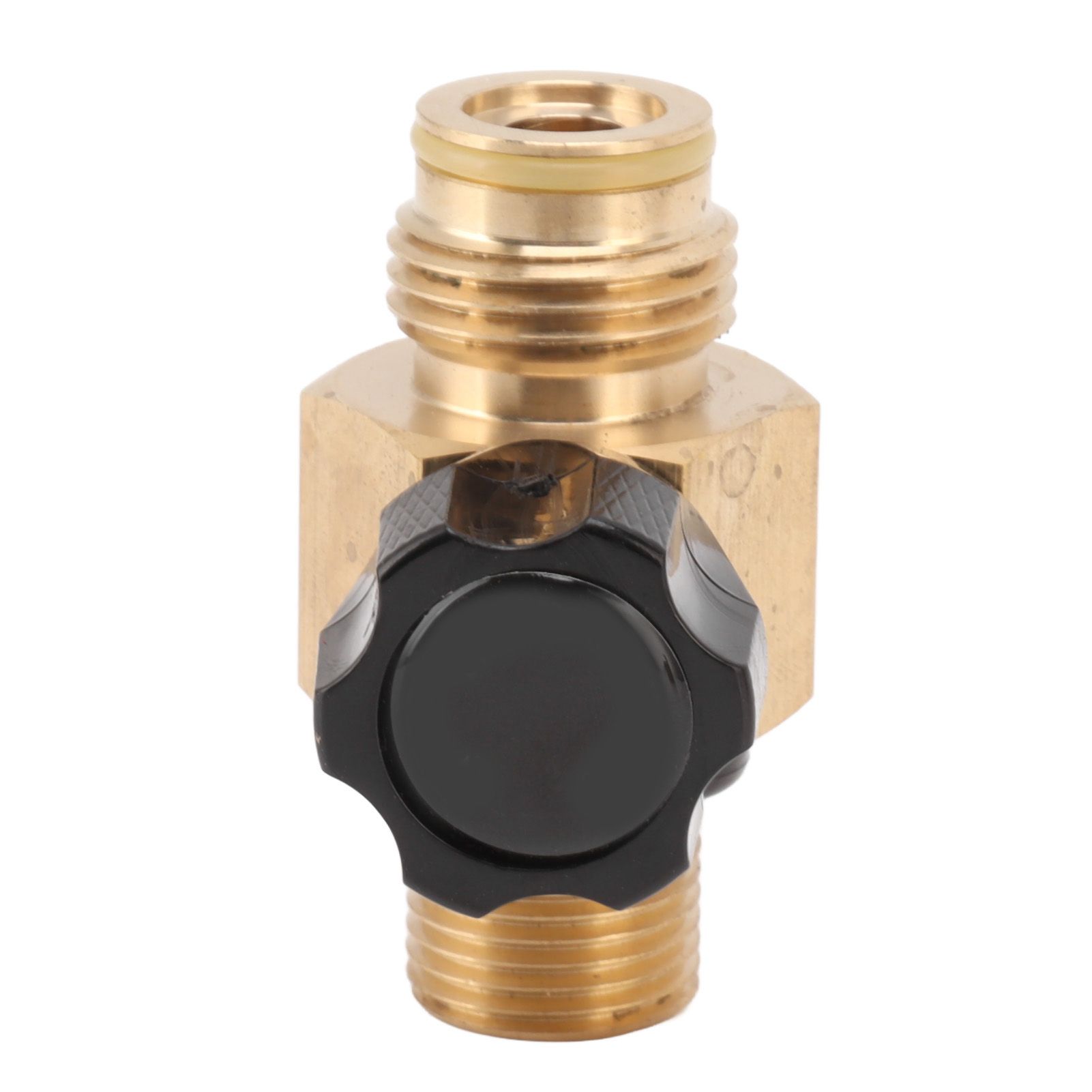G1/2 14 CO2 Cylinder Refill Adapter 5000psi Maximum Pressure Brass M18x1.5 Refill CO2 Tank Valve Adapter Black - Image 2