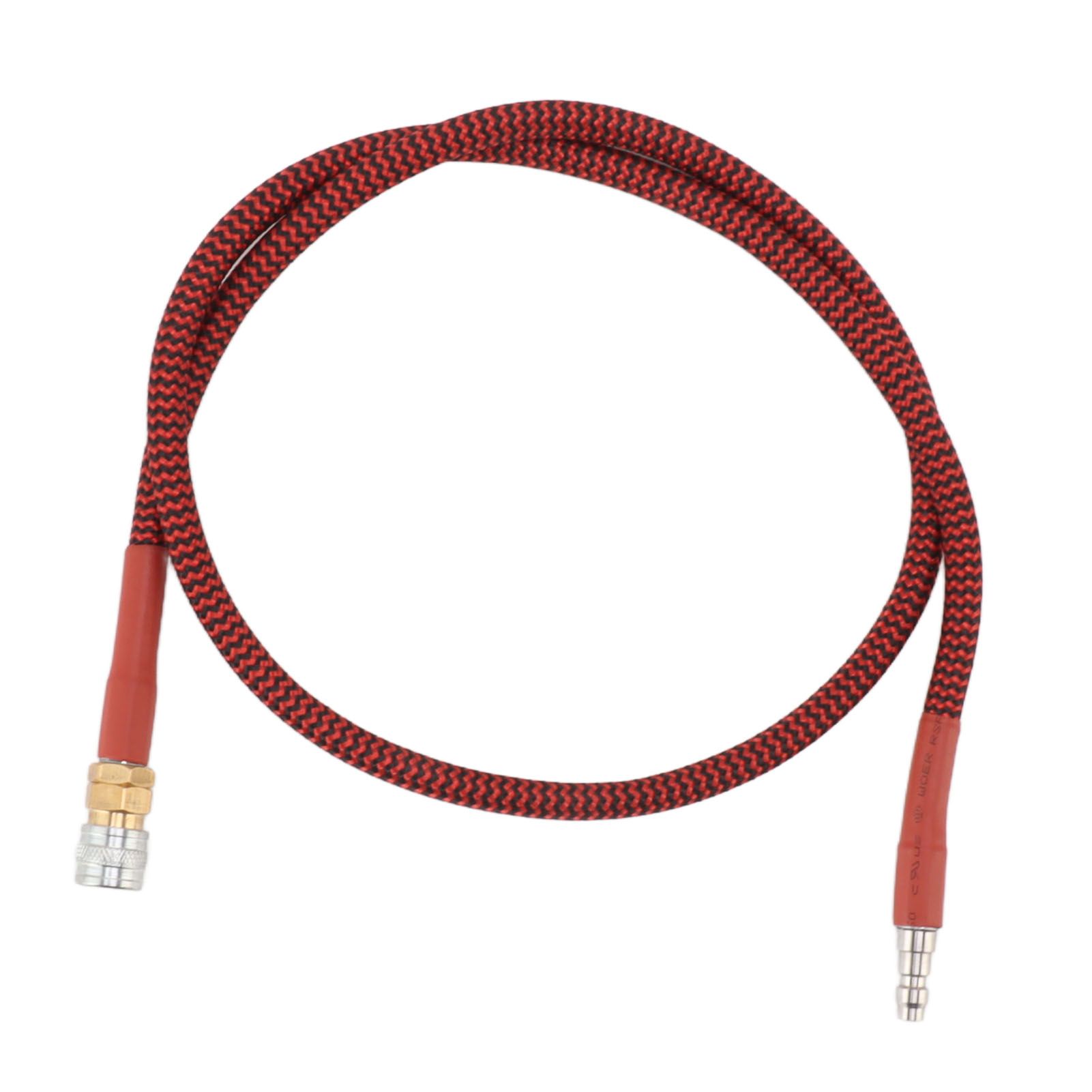 8mm CO2 Filling Bottle Hose 36inch Low Pressure Hose Strong Sealing Red Black Wrapped Hose for CO2 Filling Cylinder - Image 1