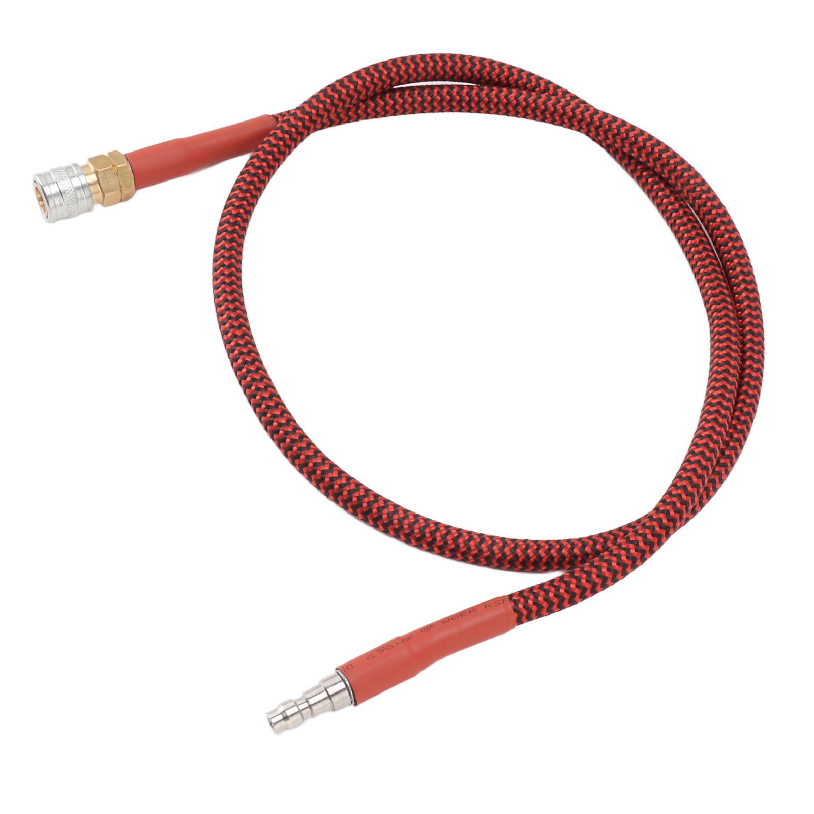 8mm CO2 Filling Bottle Hose 36inch Low Pressure Hose Strong Sealing Red Black Wrapped Hose for CO2 Filling Cylinder - Image 3