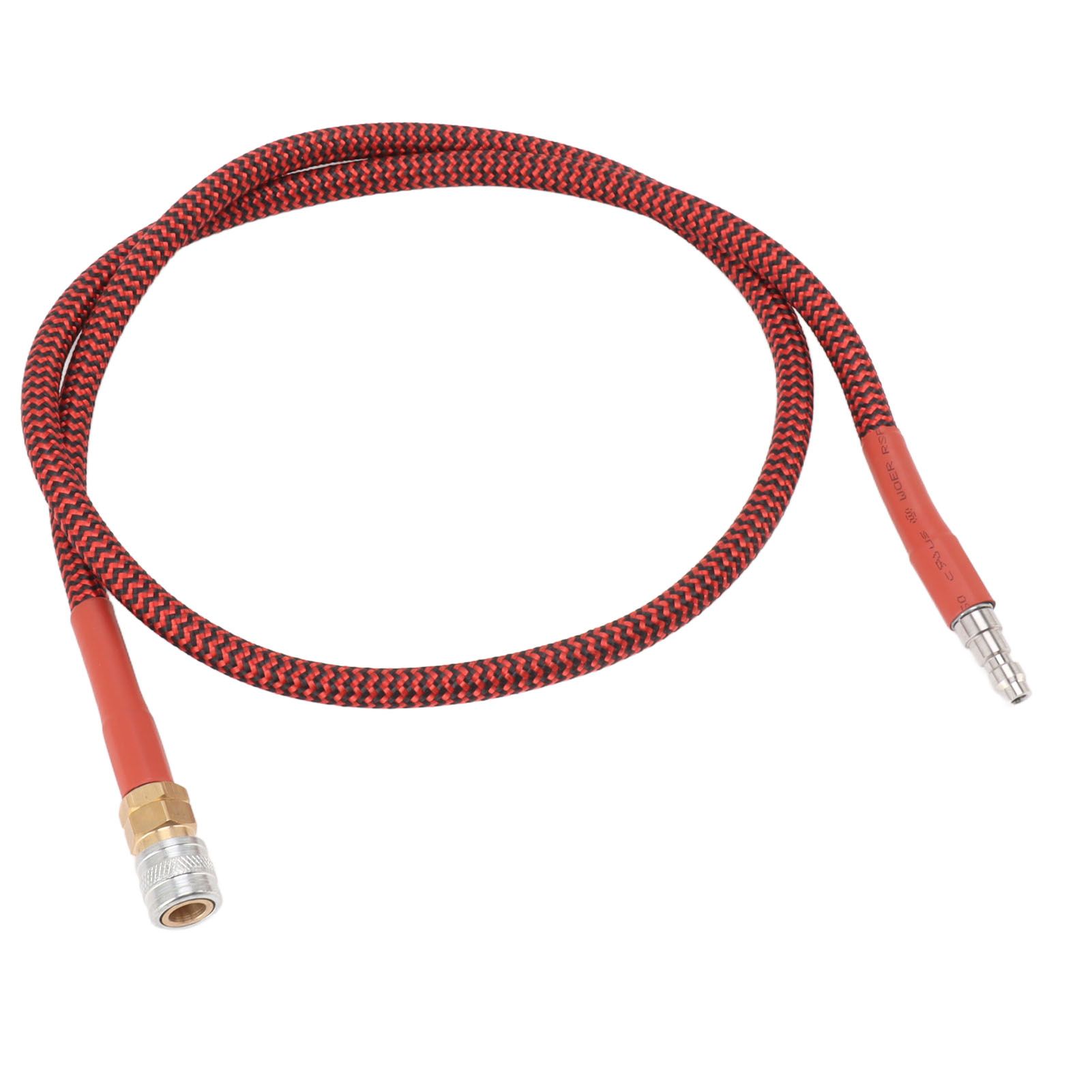 8mm CO2 Filling Bottle Hose 36inch Low Pressure Hose Strong Sealing Red Black Wrapped Hose for CO2 Filling Cylinder - Image 7
