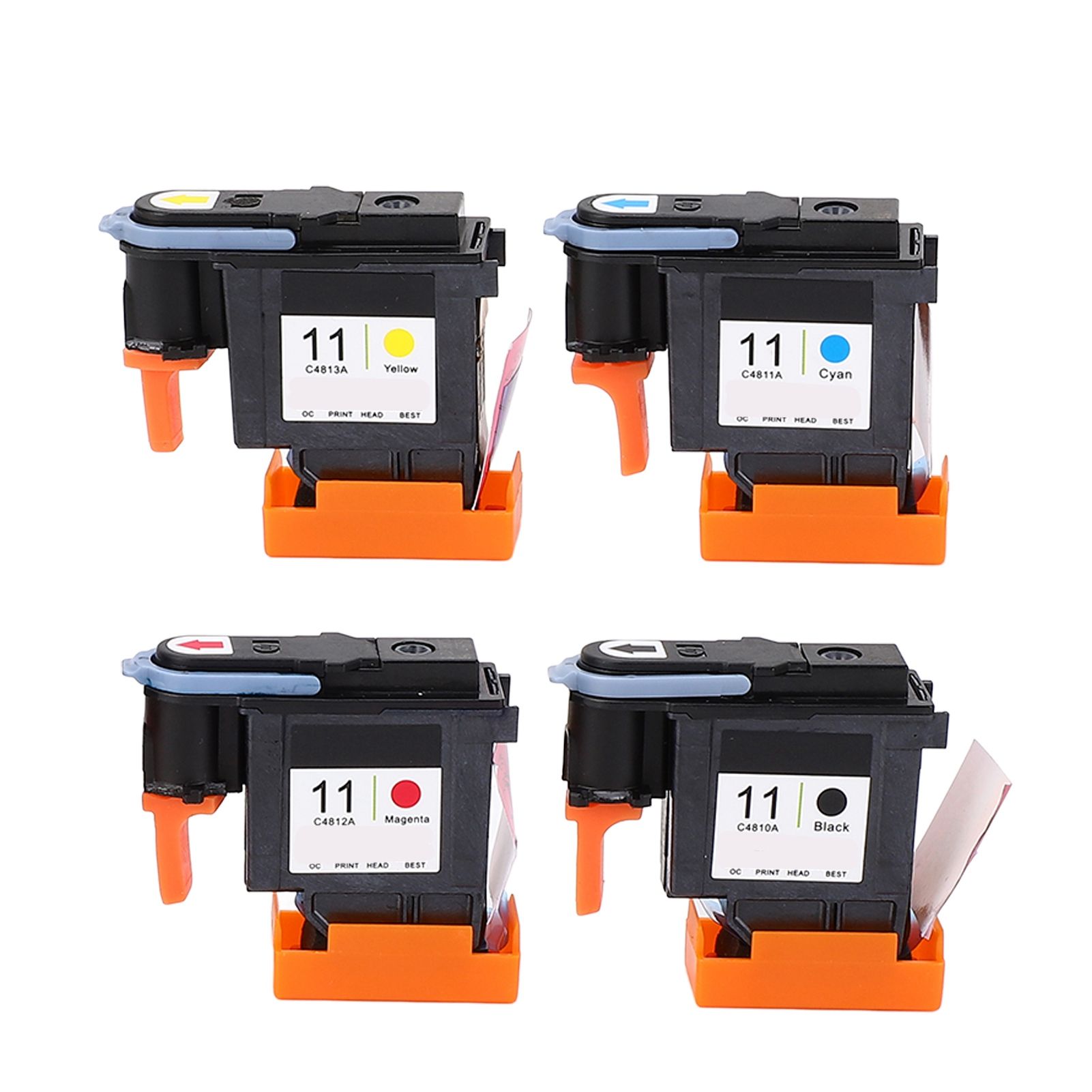 4 Pcs Printhead Printer Head Magenta Black Cyan Yellow Print Head Replacement for HP Designjet 100 110 111 500 510 800 813 850 - Image 1