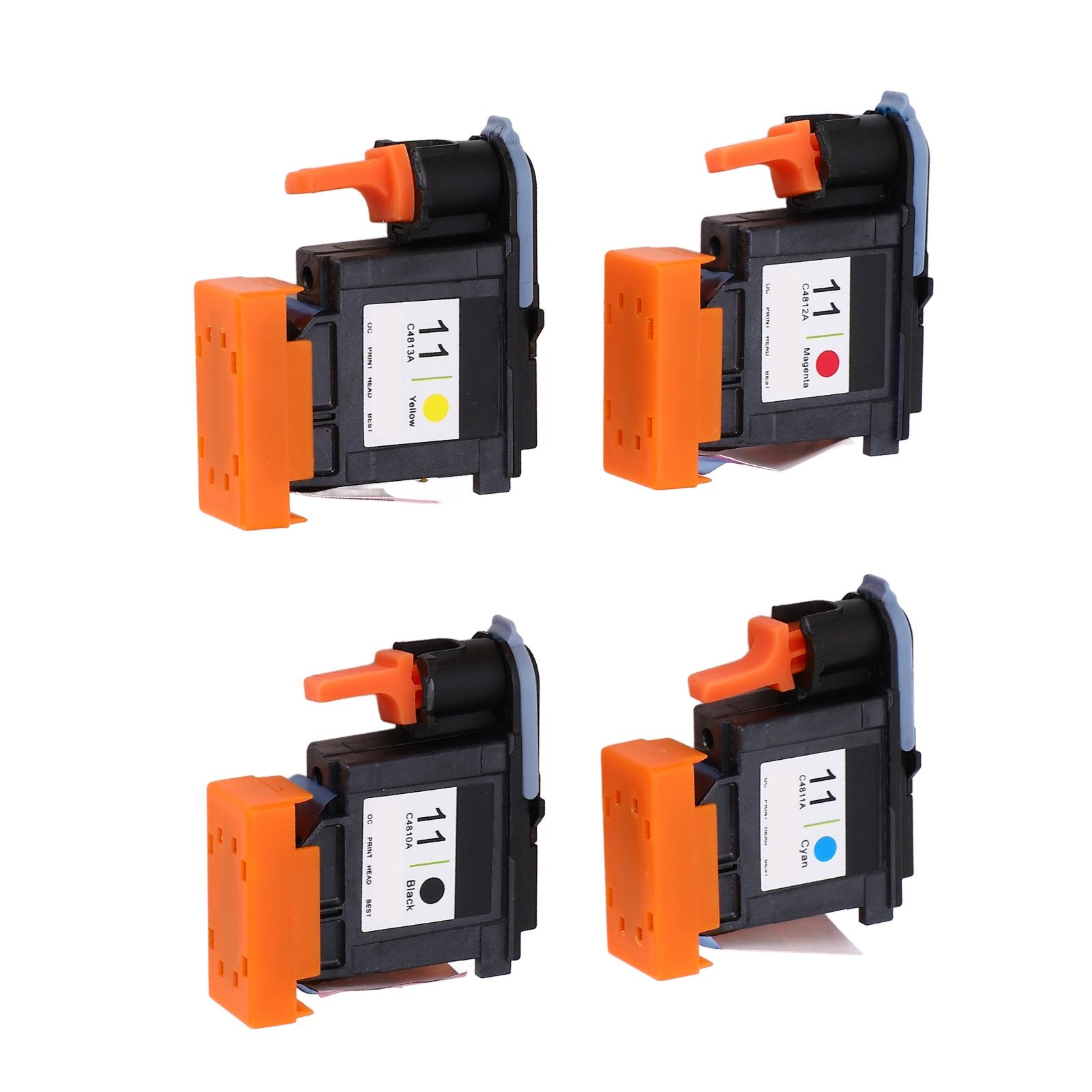 4 Pcs Printhead Printer Head Magenta Black Cyan Yellow Print Head Replacement for HP Designjet 100 110 111 500 510 800 813 850 - Image 2