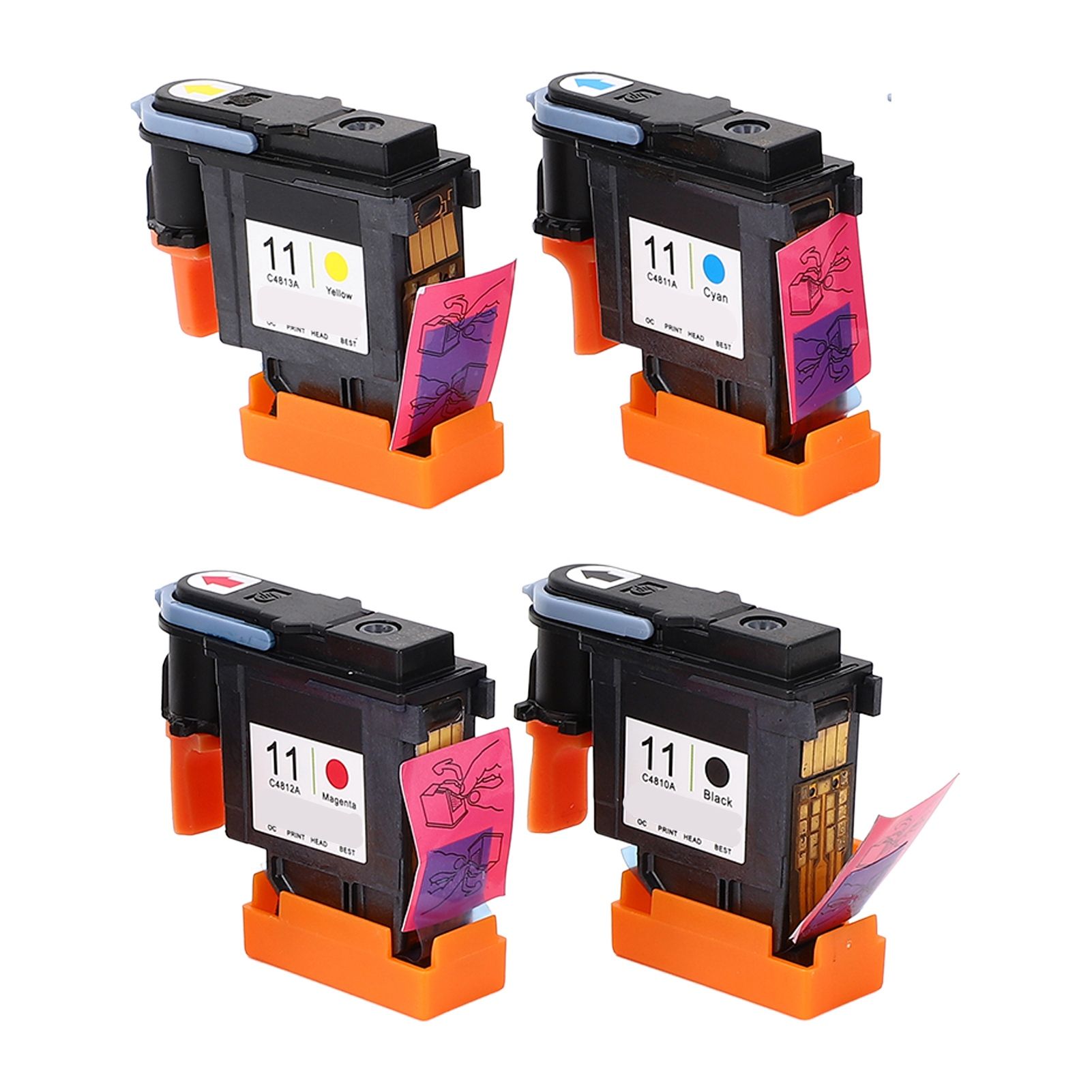 4 Pcs Printhead Printer Head Magenta Black Cyan Yellow Print Head Replacement for HP Designjet 100 110 111 500 510 800 813 850 - Image 6