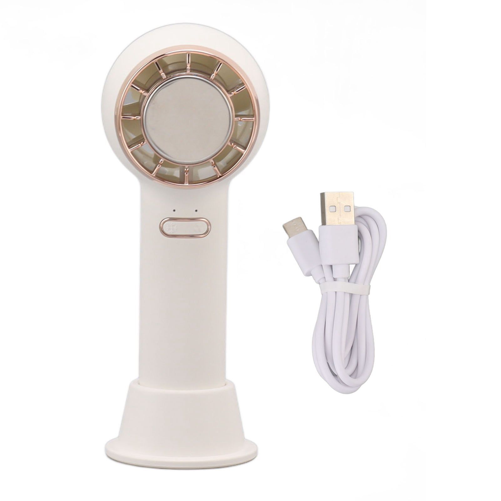 Portable Handheld Fan Semiconductor Cooling USB Rechargeable Battery Operated Hand Fan for Outdoor - Image 1