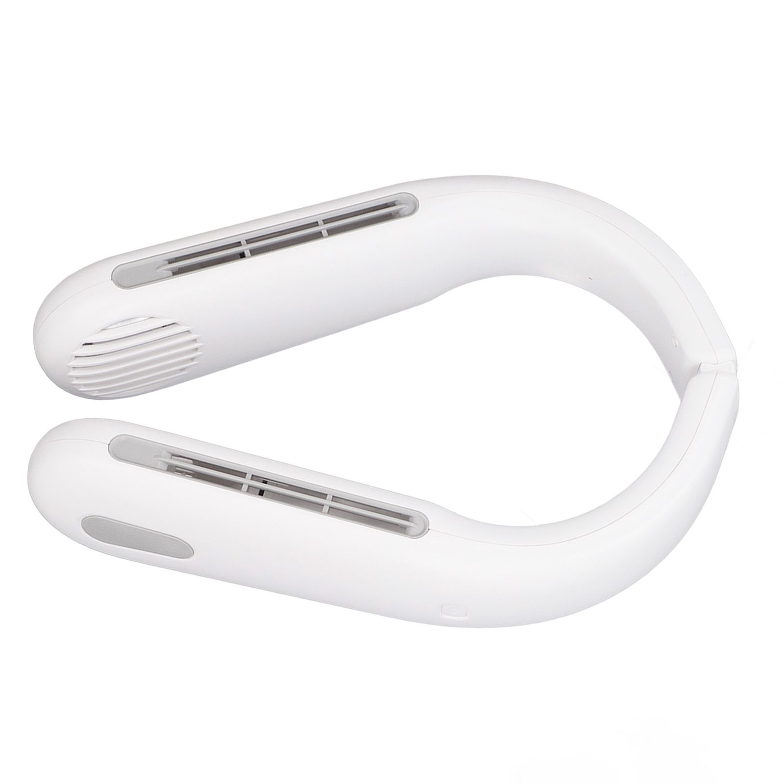 Mini Portable Neck Fan with 3 Wind Speeds Rapid Cooling USB Hanging Neck Electric Fan for Sports Travel Outdoor White - Image 2
