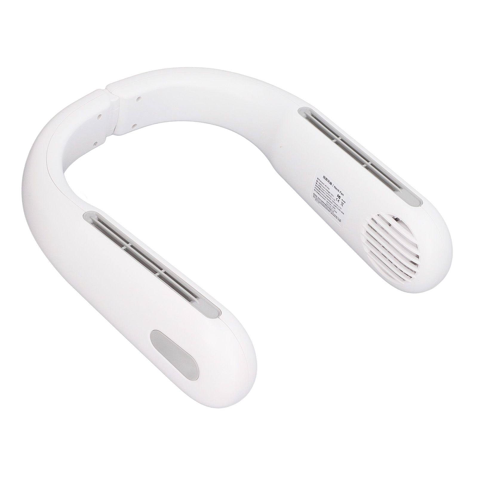 Mini Portable Neck Fan with 3 Wind Speeds Rapid Cooling USB Hanging Neck Electric Fan for Sports Travel Outdoor White - Image 3