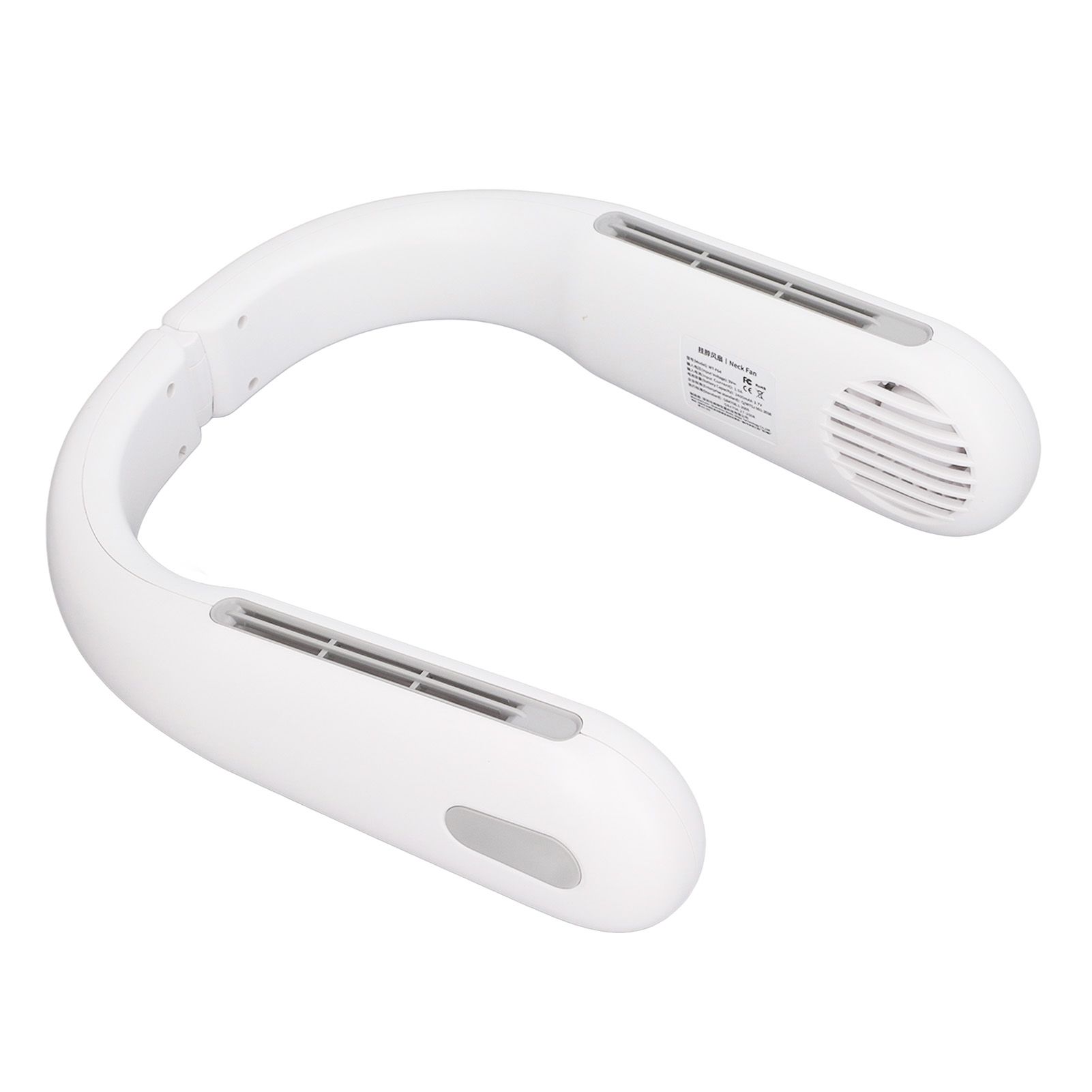 Mini Portable Neck Fan with 3 Wind Speeds Rapid Cooling USB Hanging Neck Electric Fan for Sports Travel Outdoor White - Image 4
