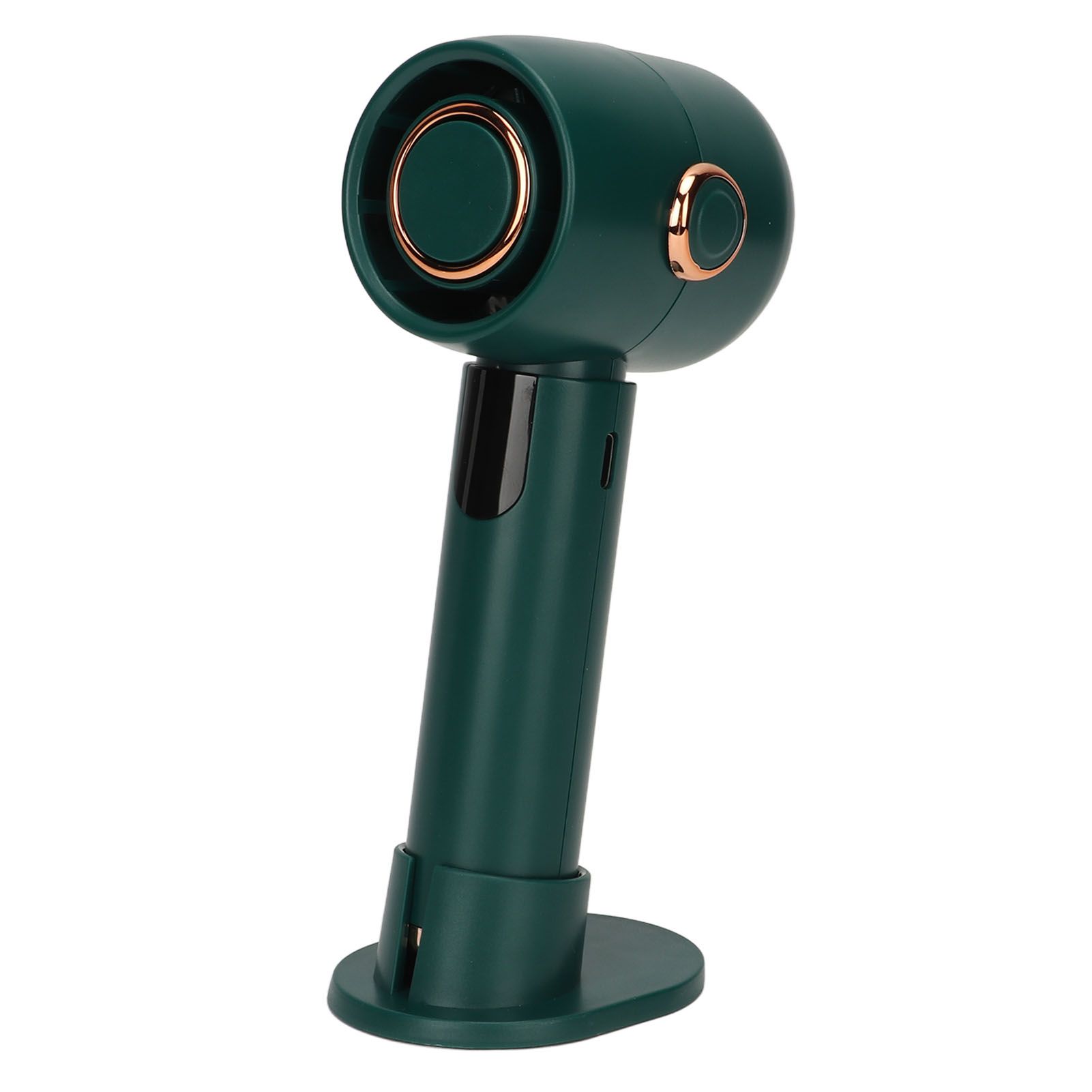 Smart Digital Display Handheld Fan Leafless Silent Small Turbine Fan Pocket Portable USB Electric Fan for Desktop Green - Image 3