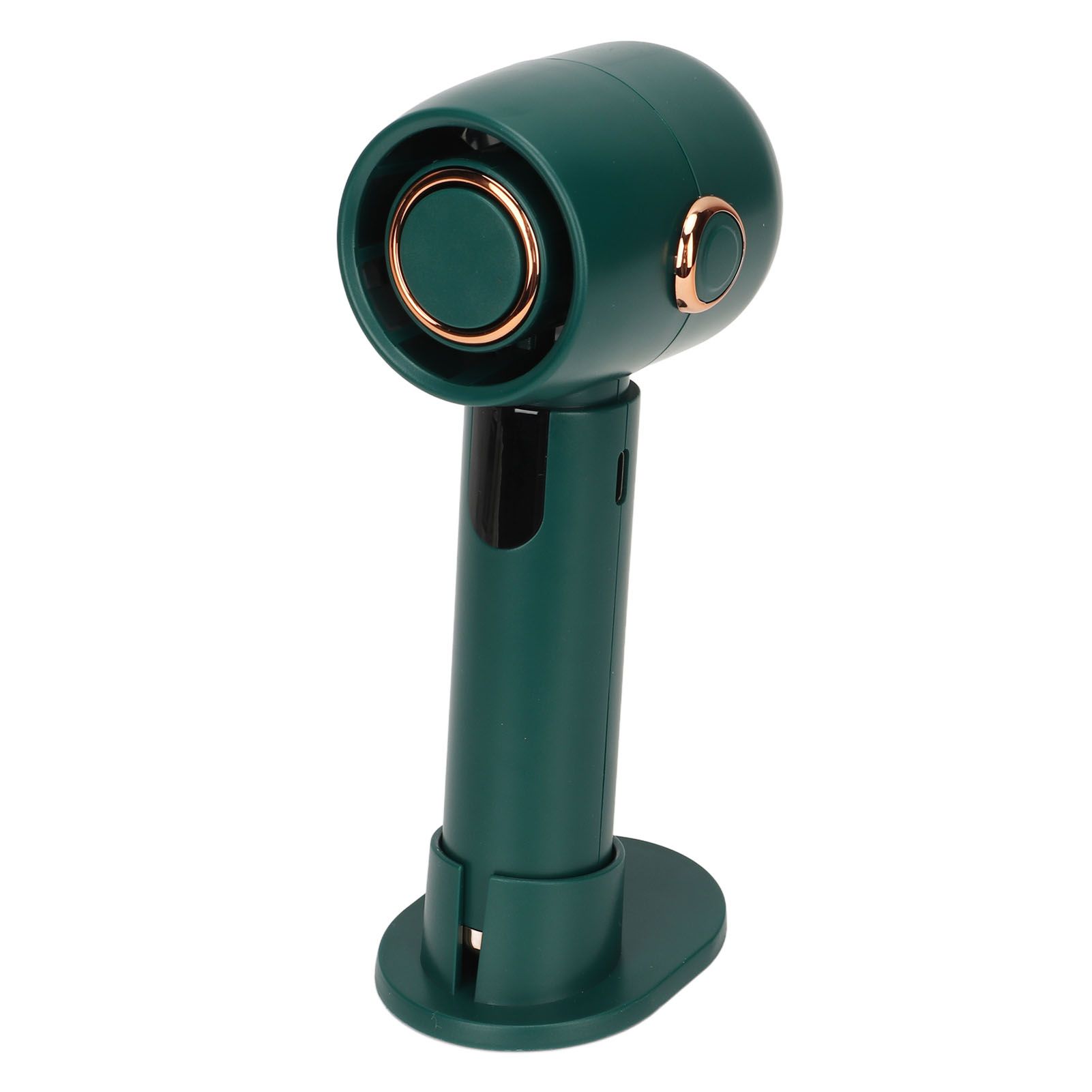 Smart Digital Display Handheld Fan Leafless Silent Small Turbine Fan Pocket Portable USB Electric Fan for Desktop Green - Image 6