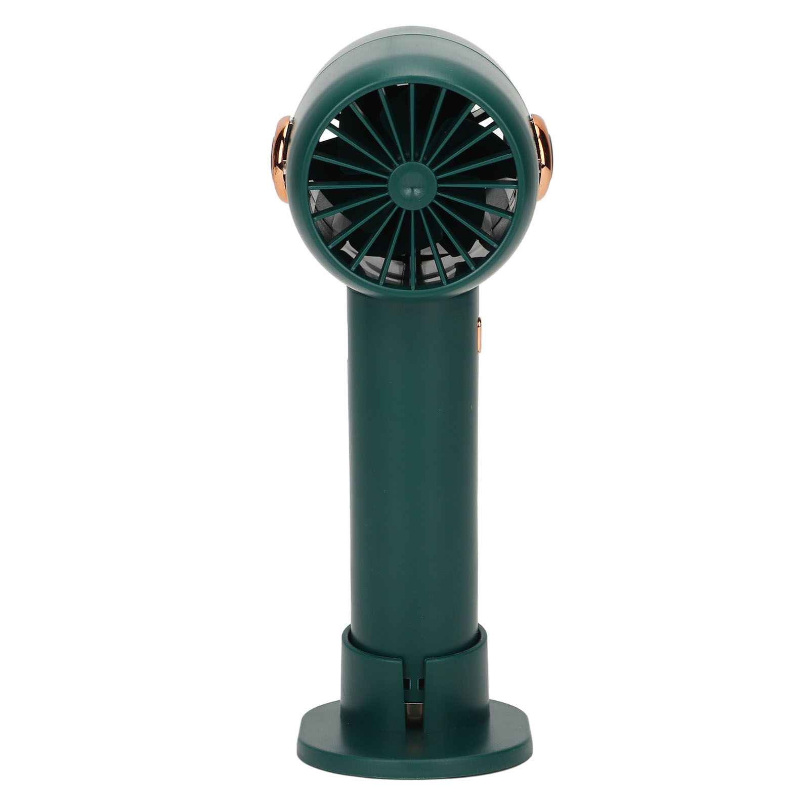 Smart Digital Display Handheld Fan Leafless Silent Small Turbine Fan Pocket Portable USB Electric Fan for Desktop Green - Image 7