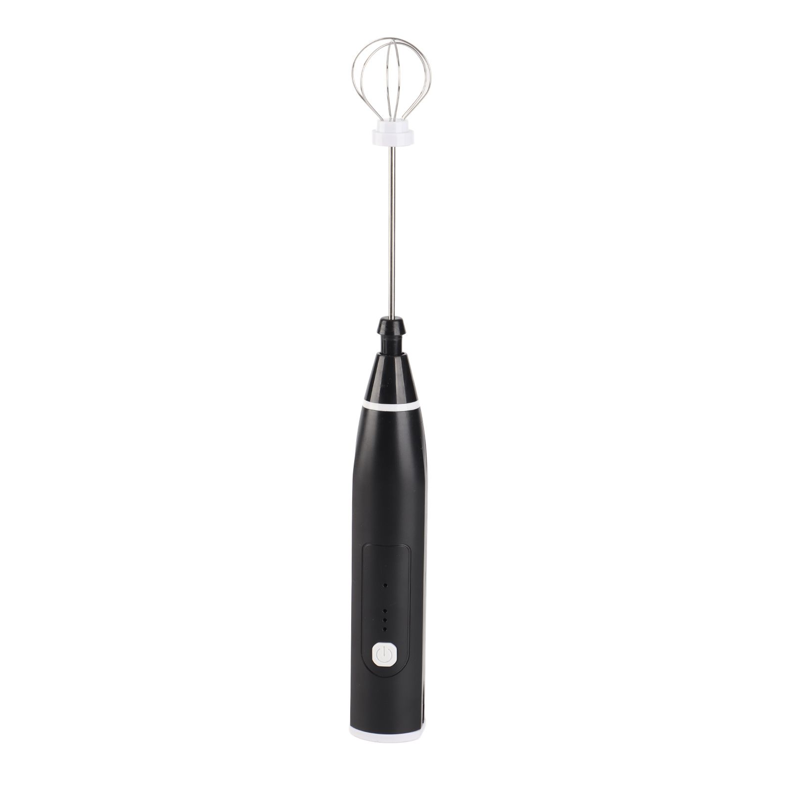 Electric Stirrer Black 3 Speed Modes USB Charge Stainless Steel Comfy Handle Mini Hand Mixer with Egg Separator - Image 2