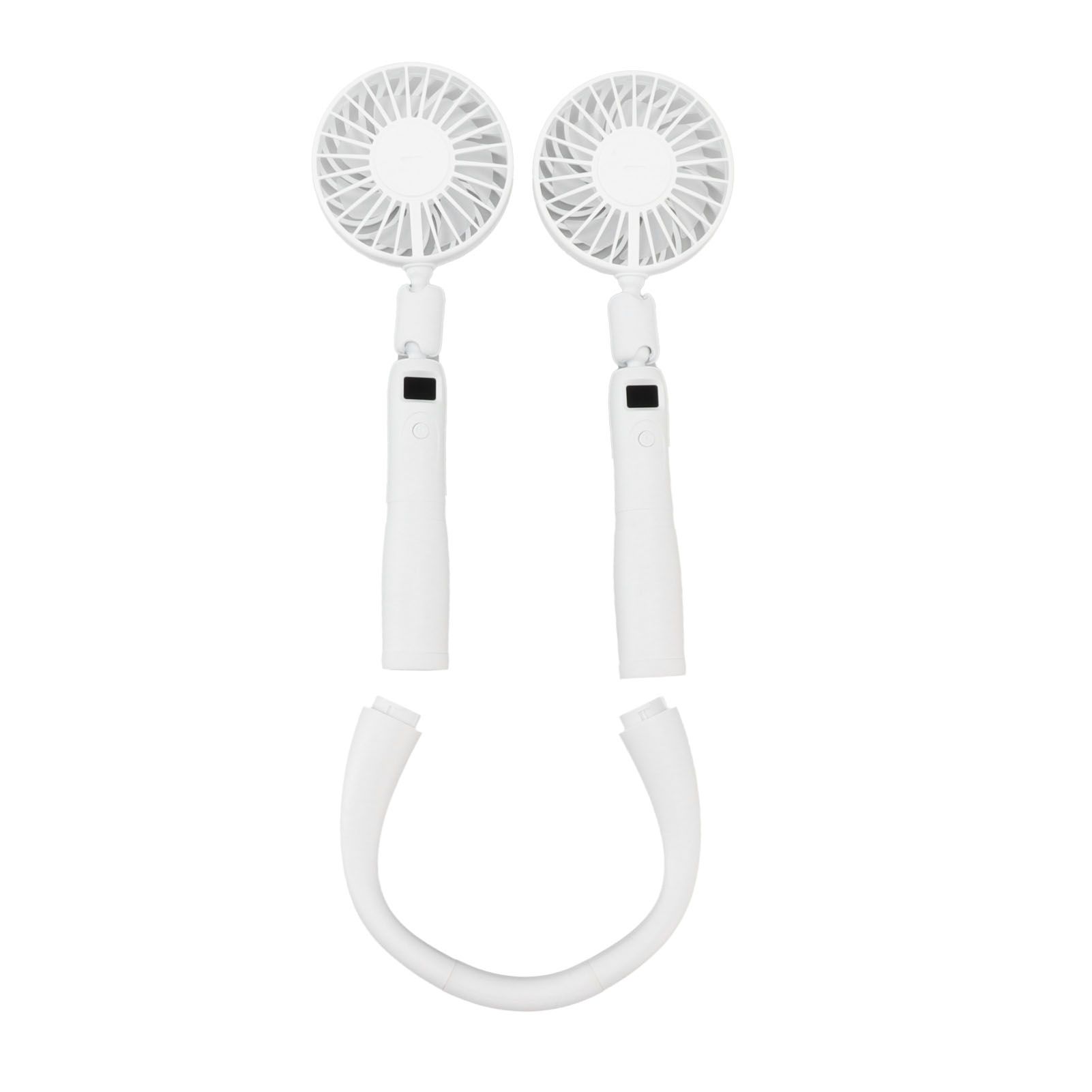 Neck Fan 3 Gear Angle Adjustment LCD Display USB Rechargeable Mini Portable Handheld Neck Hanging Fan - Image 8