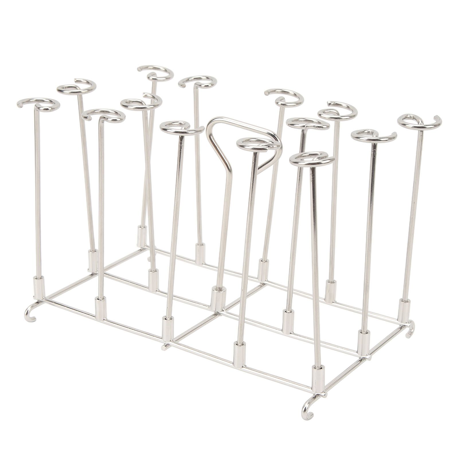 Skewer Stand Fryer Grill Rack Set Stainless Steel Vertical BBQ Grill Rack Round Rotating Fryer Stand for Ninja DZ201 Foodi 8 Quart - Image 5