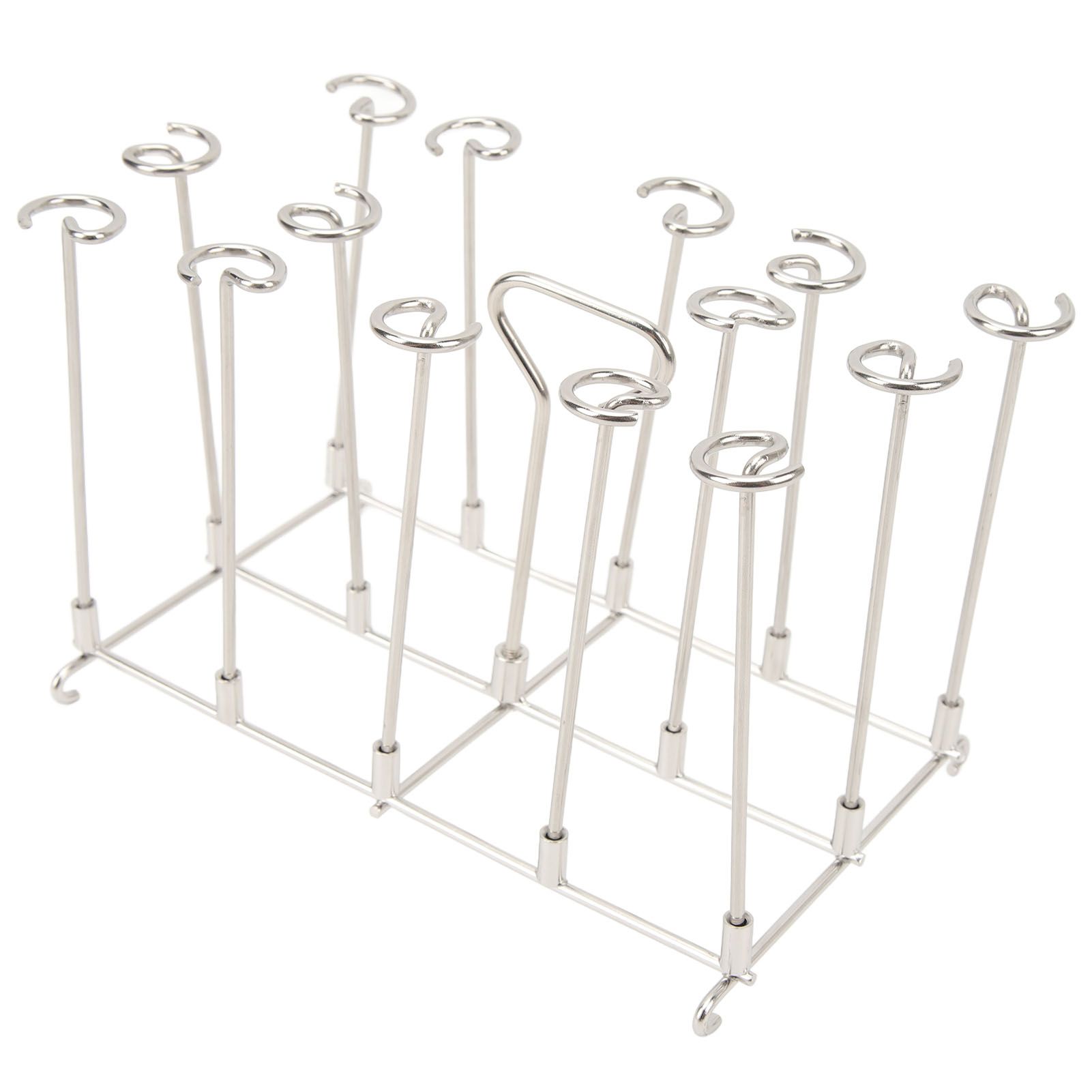Skewer Stand Fryer Grill Rack Set Stainless Steel Vertical BBQ Grill Rack Round Rotating Fryer Stand for Ninja DZ201 Foodi 8 Quart - Image 6
