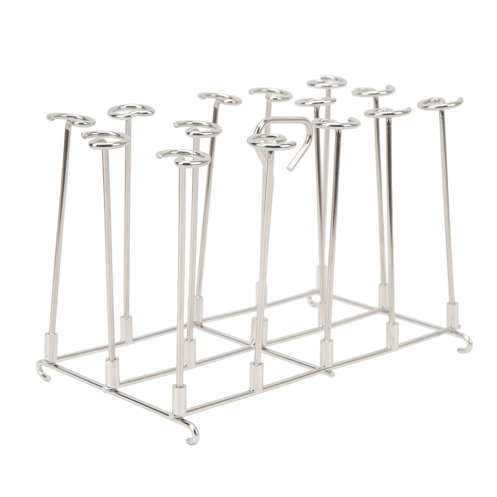 Skewer Stand Fryer Grill Rack Set Stainless Steel Vertical BBQ Grill Rack Round Rotating Fryer Stand for Ninja DZ201 Foodi 8 Quart - Image 8