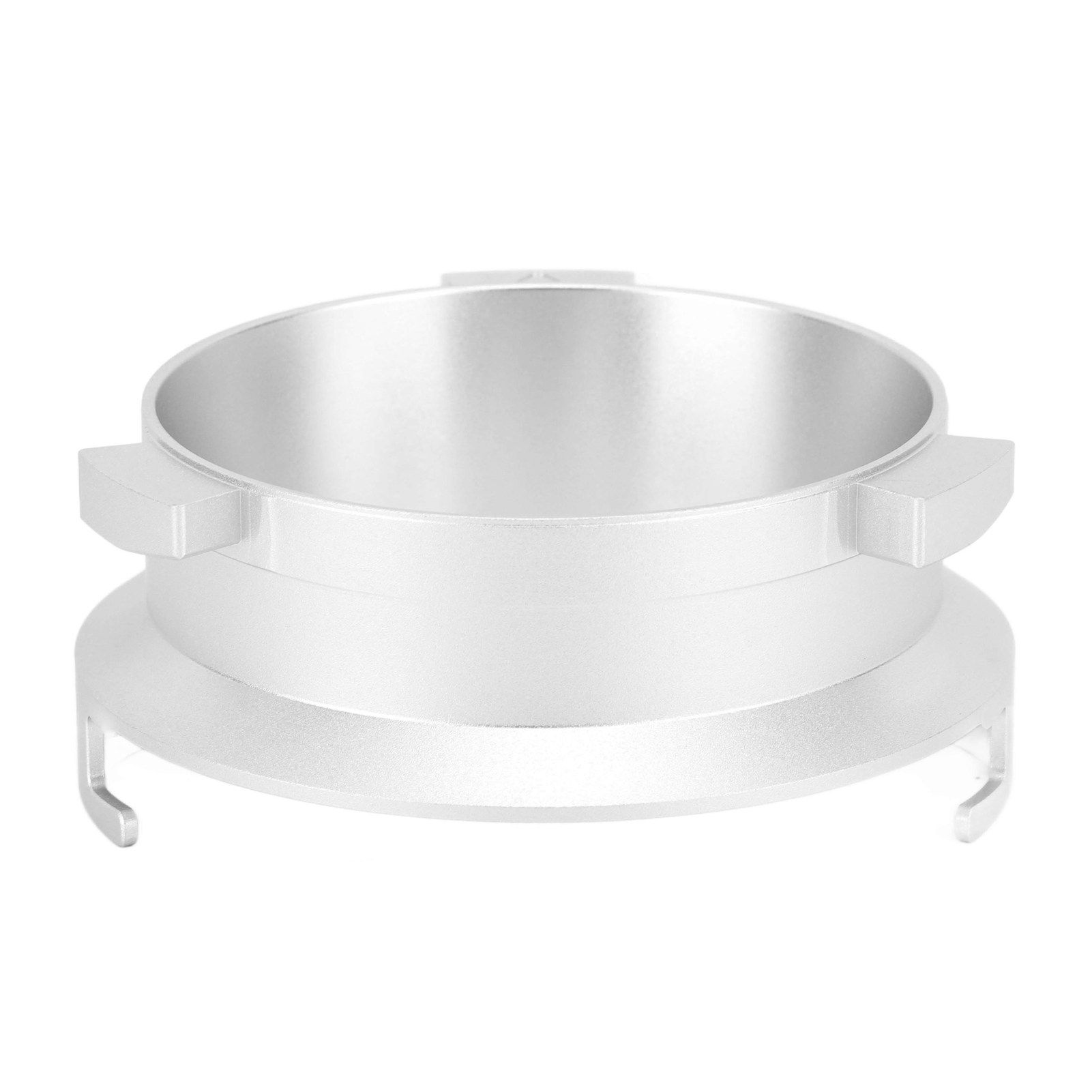 Coffee Powder Ring 51mm Aluminium Alloy Hands Free Dosing Funnel For Delonghi 9 Series 9335 9155 9355 9665 Silver - Image 1