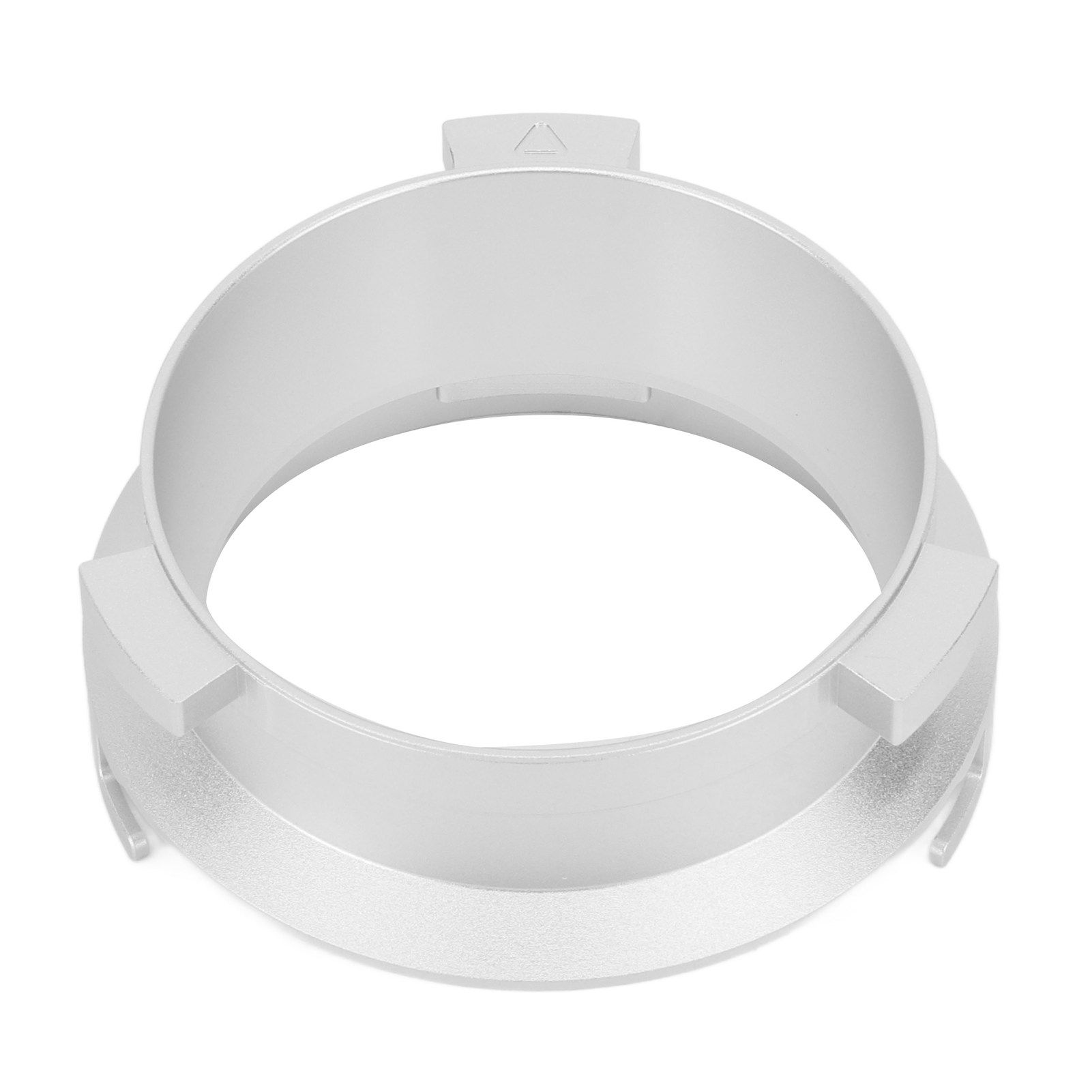 Coffee Powder Ring 51mm Aluminium Alloy Hands Free Dosing Funnel For Delonghi 9 Series 9335 9155 9355 9665 Silver - Image 2