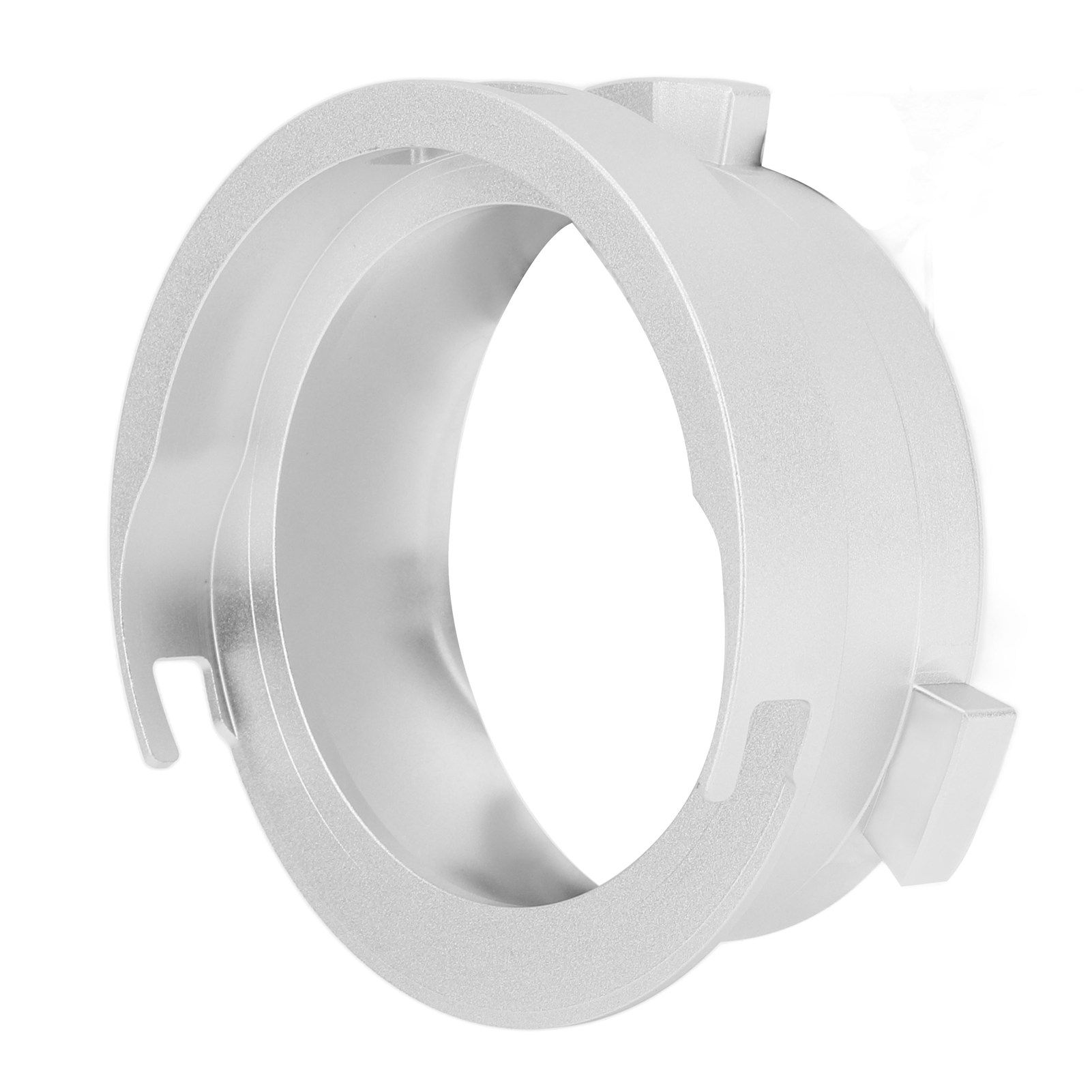 Coffee Powder Ring 51mm Aluminium Alloy Hands Free Dosing Funnel For Delonghi 9 Series 9335 9155 9355 9665 Silver - Image 4