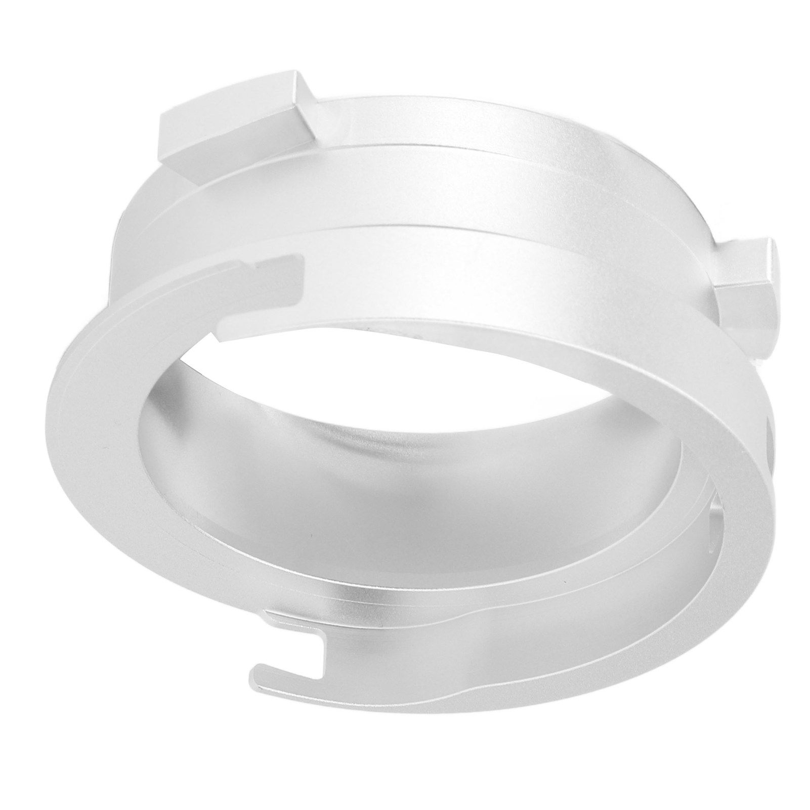 Coffee Powder Ring 51mm Aluminium Alloy Hands Free Dosing Funnel For Delonghi 9 Series 9335 9155 9355 9665 Silver - Image 5