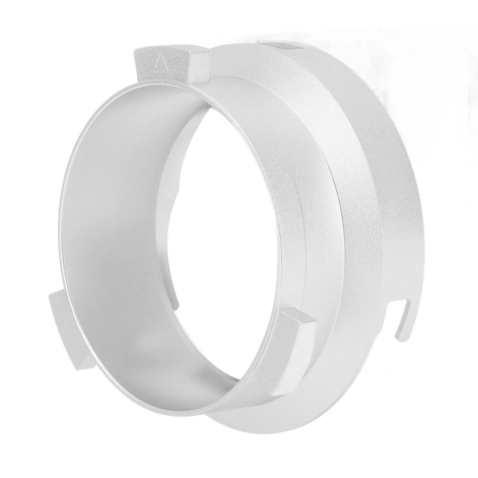 Coffee Powder Ring 51mm Aluminium Alloy Hands Free Dosing Funnel For Delonghi 9 Series 9335 9155 9355 9665 Silver - Image 8