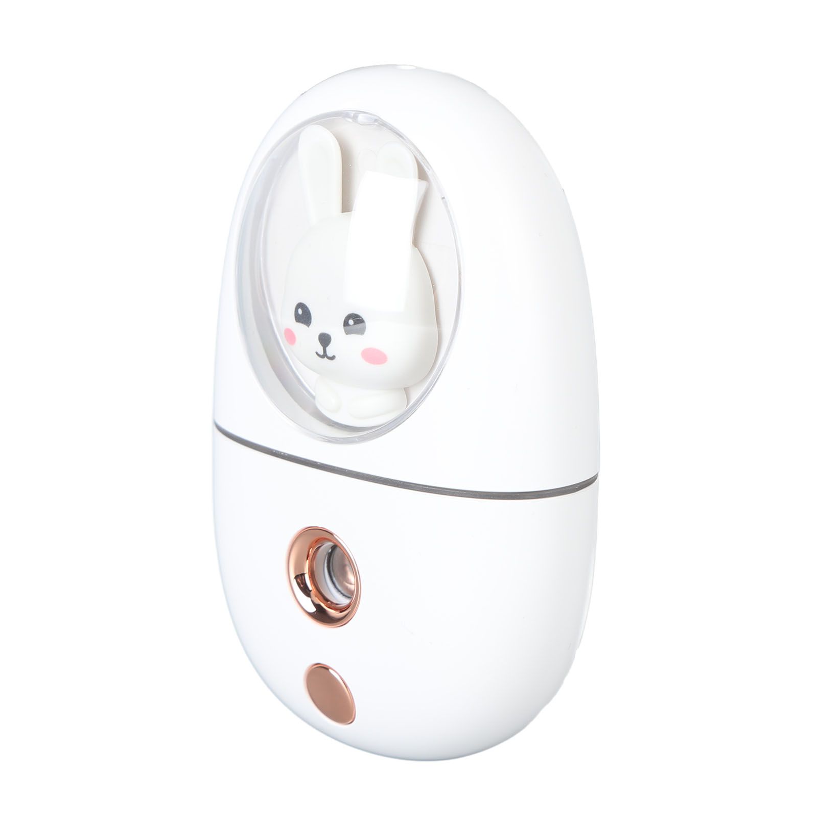 Cute Animal Facial Mist Sprayer USB Rechargeable Mini Eye Face Humidifier for Travelling 35ml 500mah White - Image 6