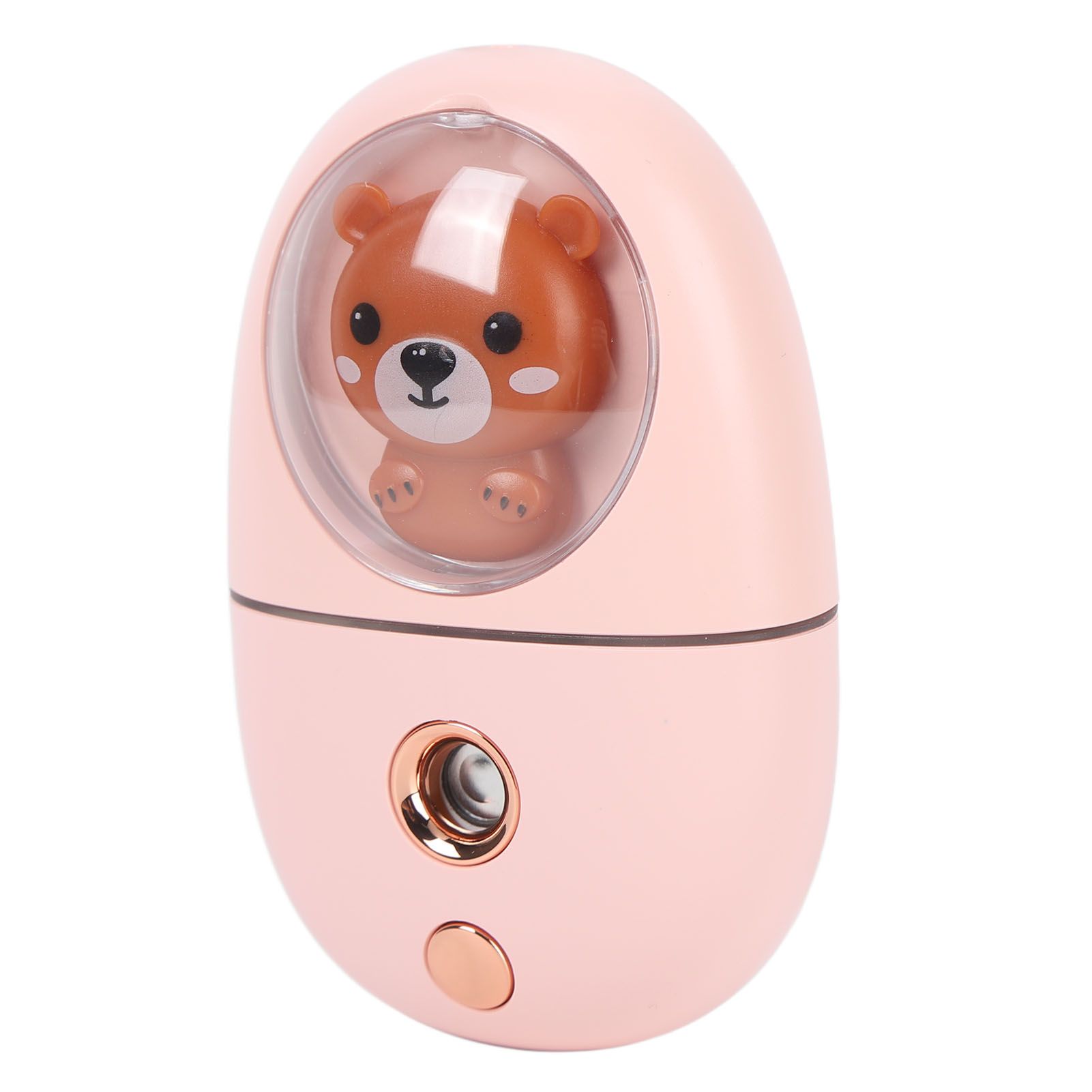 Cute Animal Facial Mist Sprayer USB Rechargeable Mini Eye Face Humidifier for Travelling 35ml 500mah Pink - Image 5