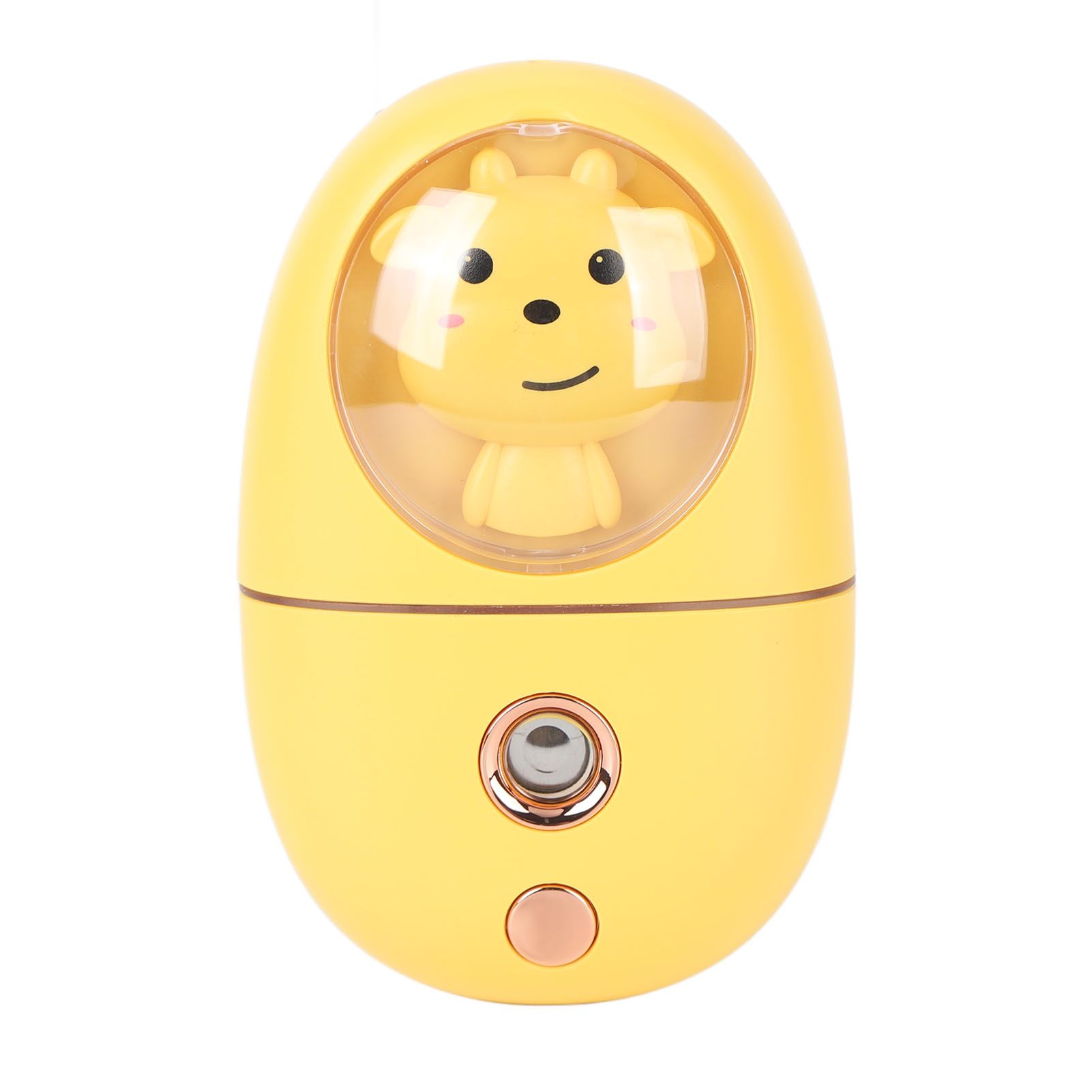 Cute Animal Facial Mist Sprayer USB Rechargeable Mini Eye Face Humidifier for Travelling 35ml 500mah Yellow - Image 3