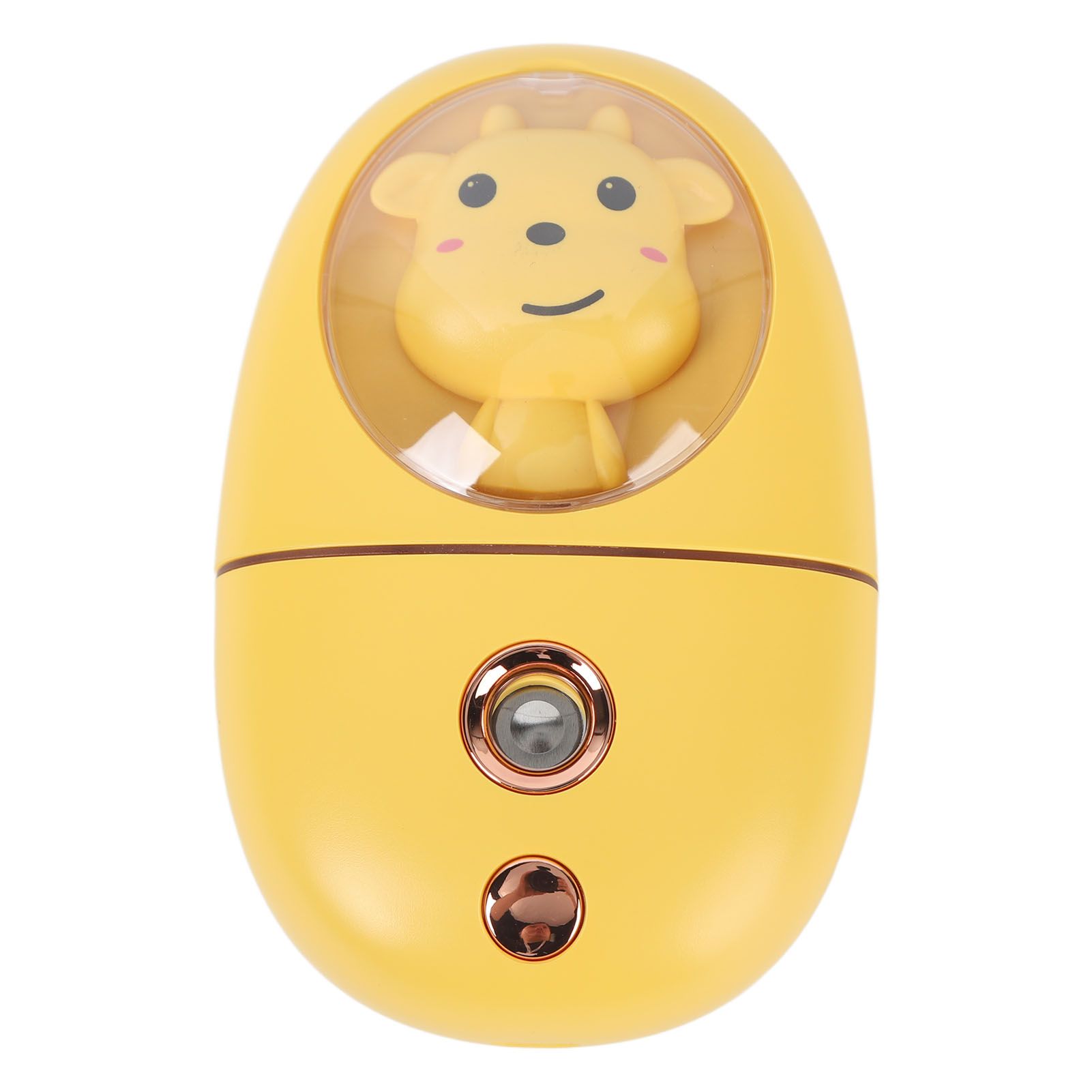 Cute Animal Facial Mist Sprayer USB Rechargeable Mini Eye Face Humidifier for Travelling 35ml 500mah Yellow - Image 4