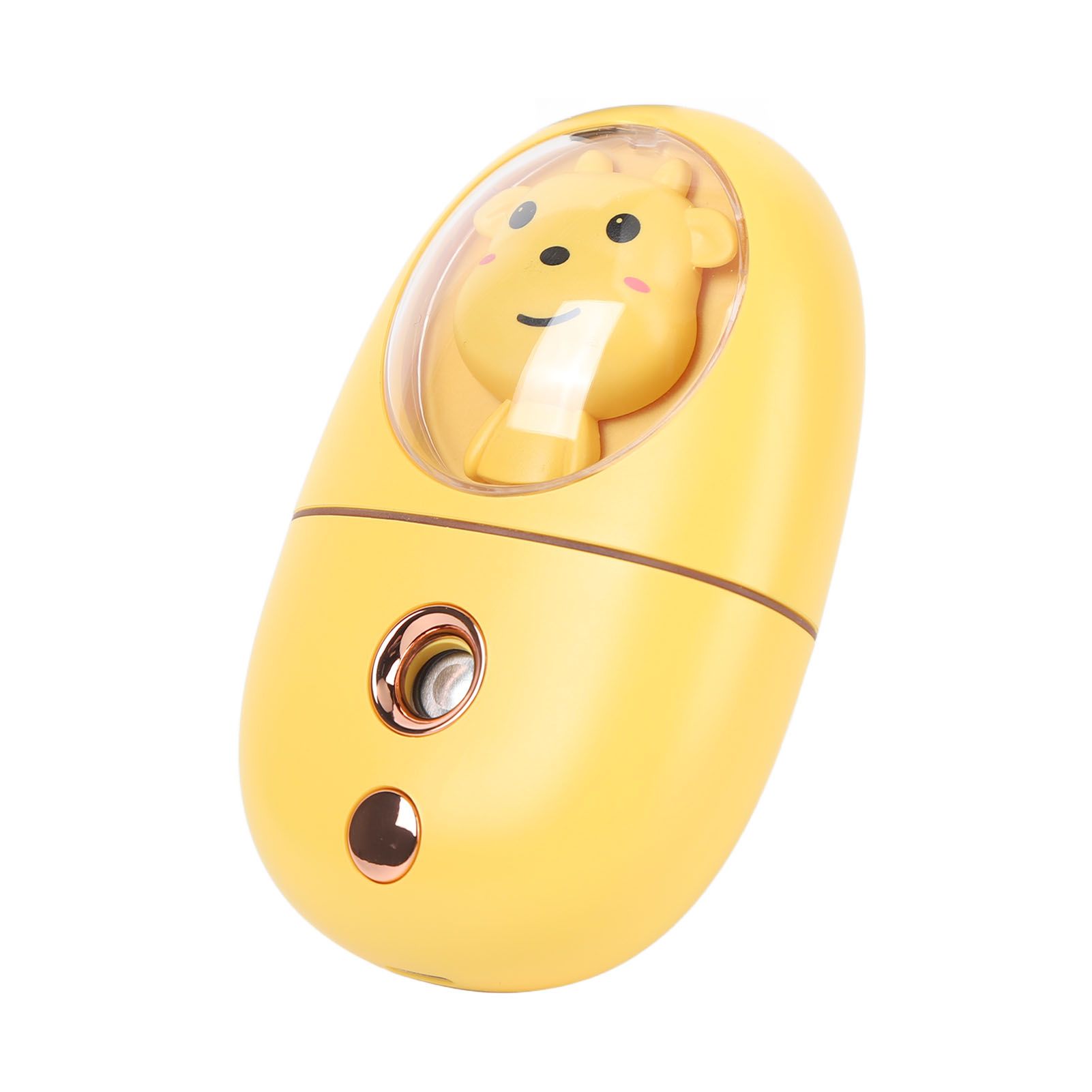 Cute Animal Facial Mist Sprayer USB Rechargeable Mini Eye Face Humidifier for Travelling 35ml 500mah Yellow - Image 5