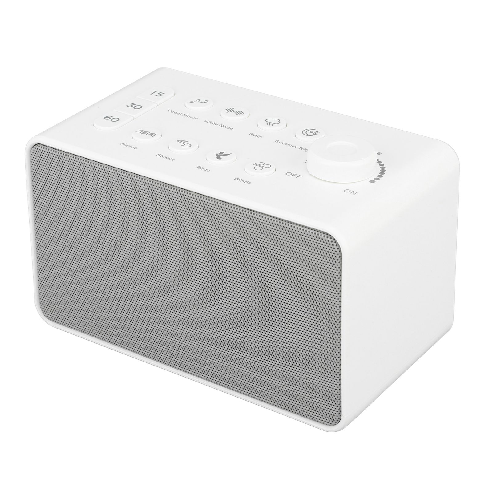 S16 White Noise Machine USB Rechargeable Portable Sound Machine with 8 Natural Sounds for Baby Adults Kids Sleeping - Image 2