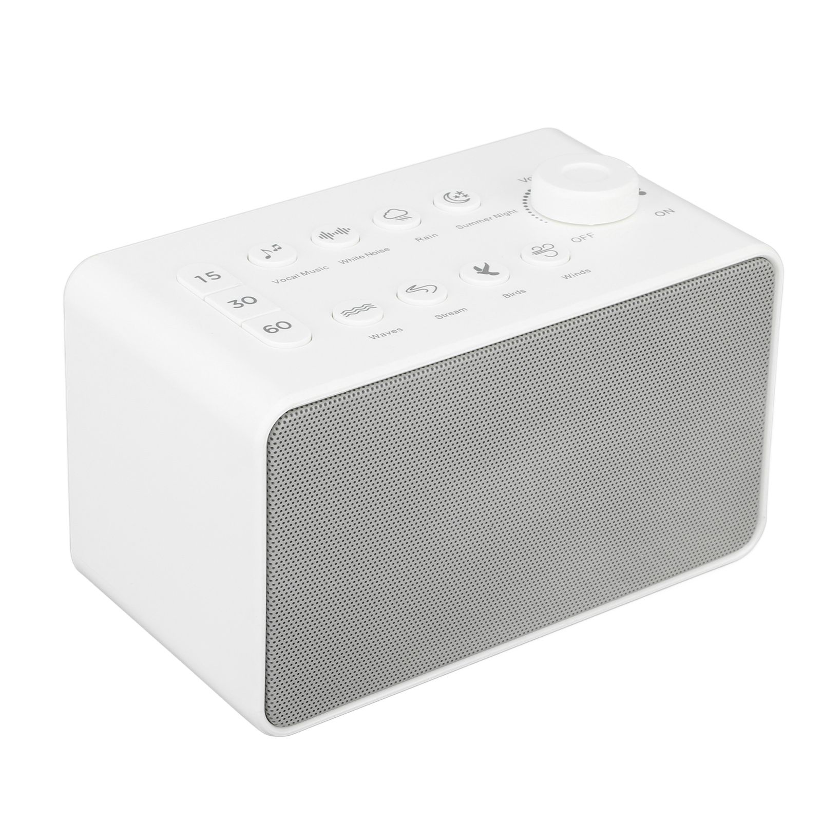 S16 White Noise Machine USB Rechargeable Portable Sound Machine with 8 Natural Sounds for Baby Adults Kids Sleeping - Image 3