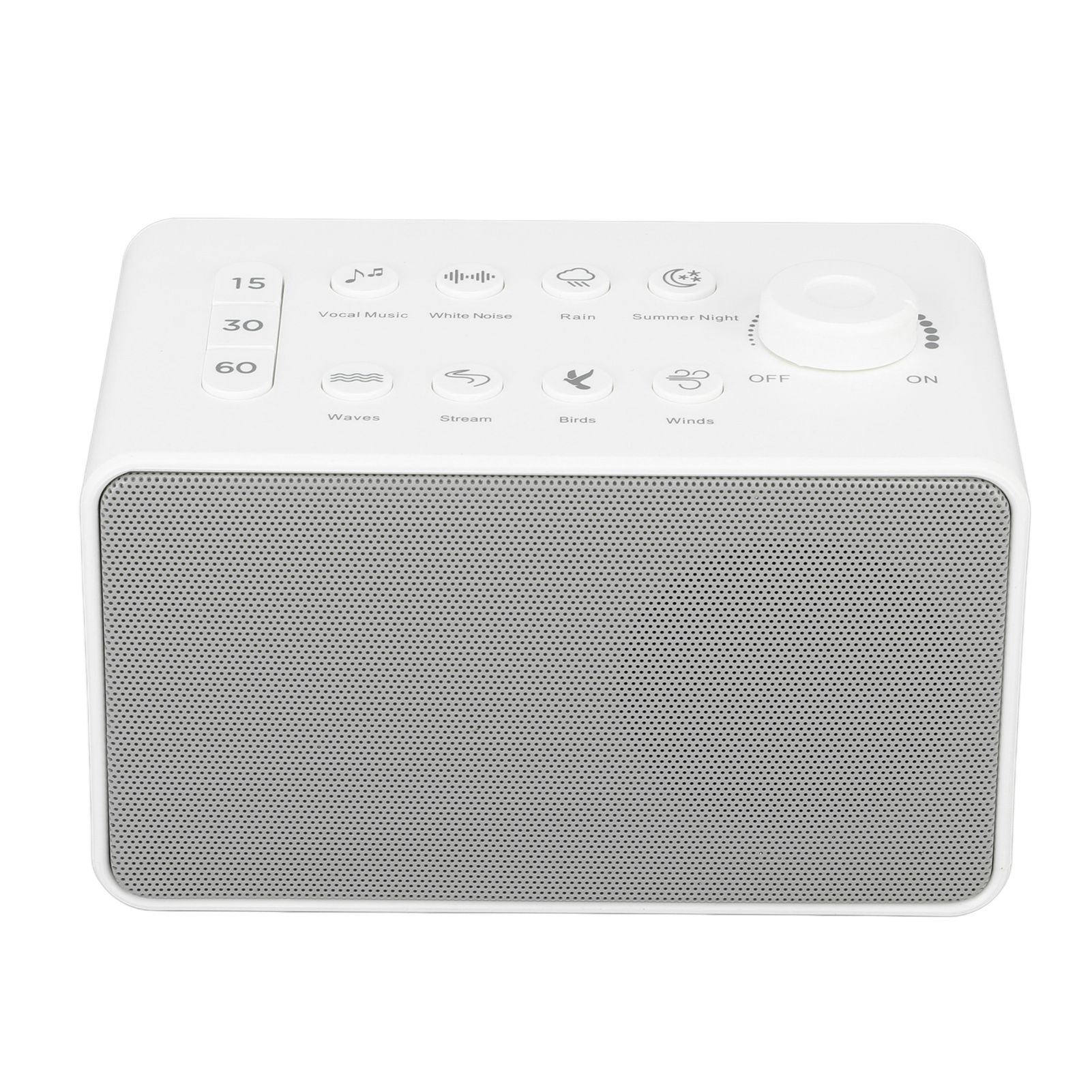 S16 White Noise Machine USB Rechargeable Portable Sound Machine with 8 Natural Sounds for Baby Adults Kids Sleeping - Image 4