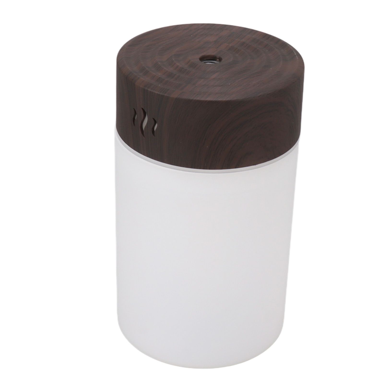 Mini Humidifier 260ml 5V USB Charge Colorful LED Night Light Wood Grain Desk Humidifier for Bedroom Office Car Dark Wood Grain - Image 2