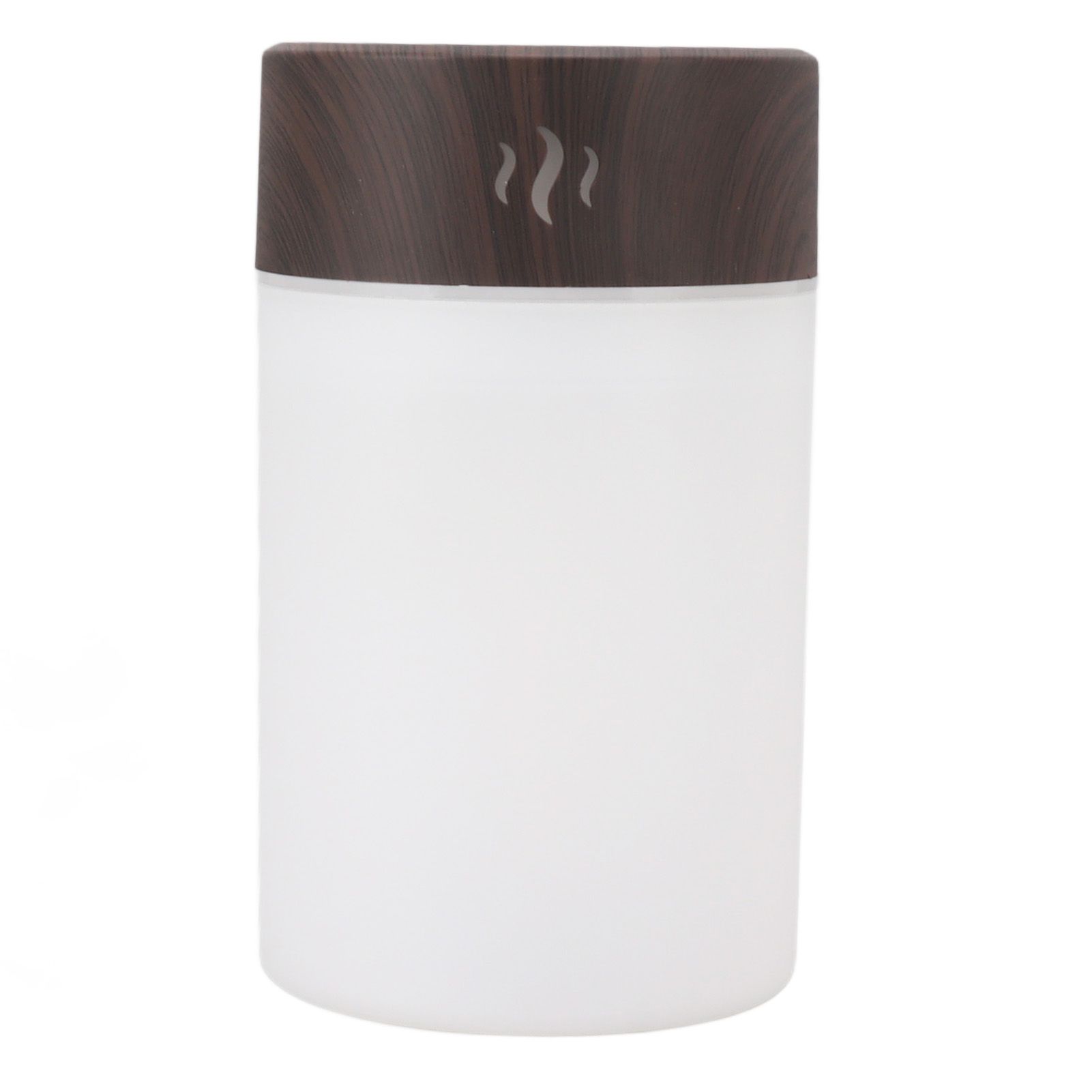 Mini Humidifier 260ml 5V USB Charge Colorful LED Night Light Wood Grain Desk Humidifier for Bedroom Office Car Dark Wood Grain - Image 3