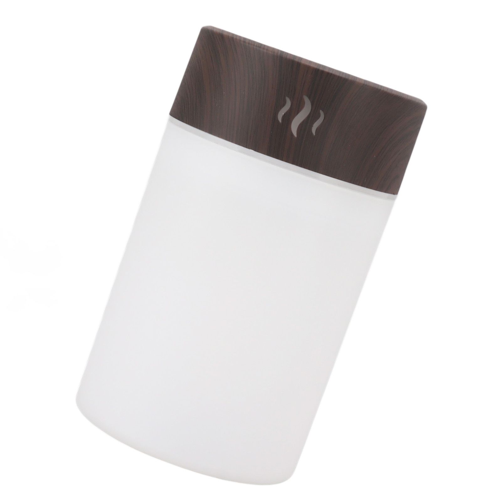 Mini Humidifier 260ml 5V USB Charge Colorful LED Night Light Wood Grain Desk Humidifier for Bedroom Office Car Dark Wood Grain - Image 5
