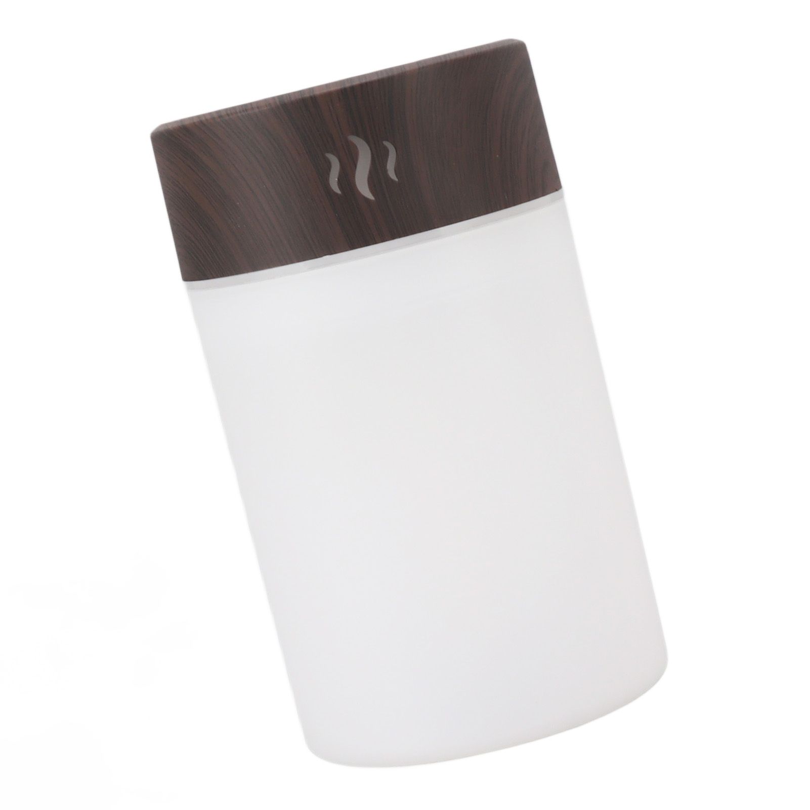 Mini Humidifier 260ml 5V USB Charge Colorful LED Night Light Wood Grain Desk Humidifier for Bedroom Office Car Dark Wood Grain - Image 7
