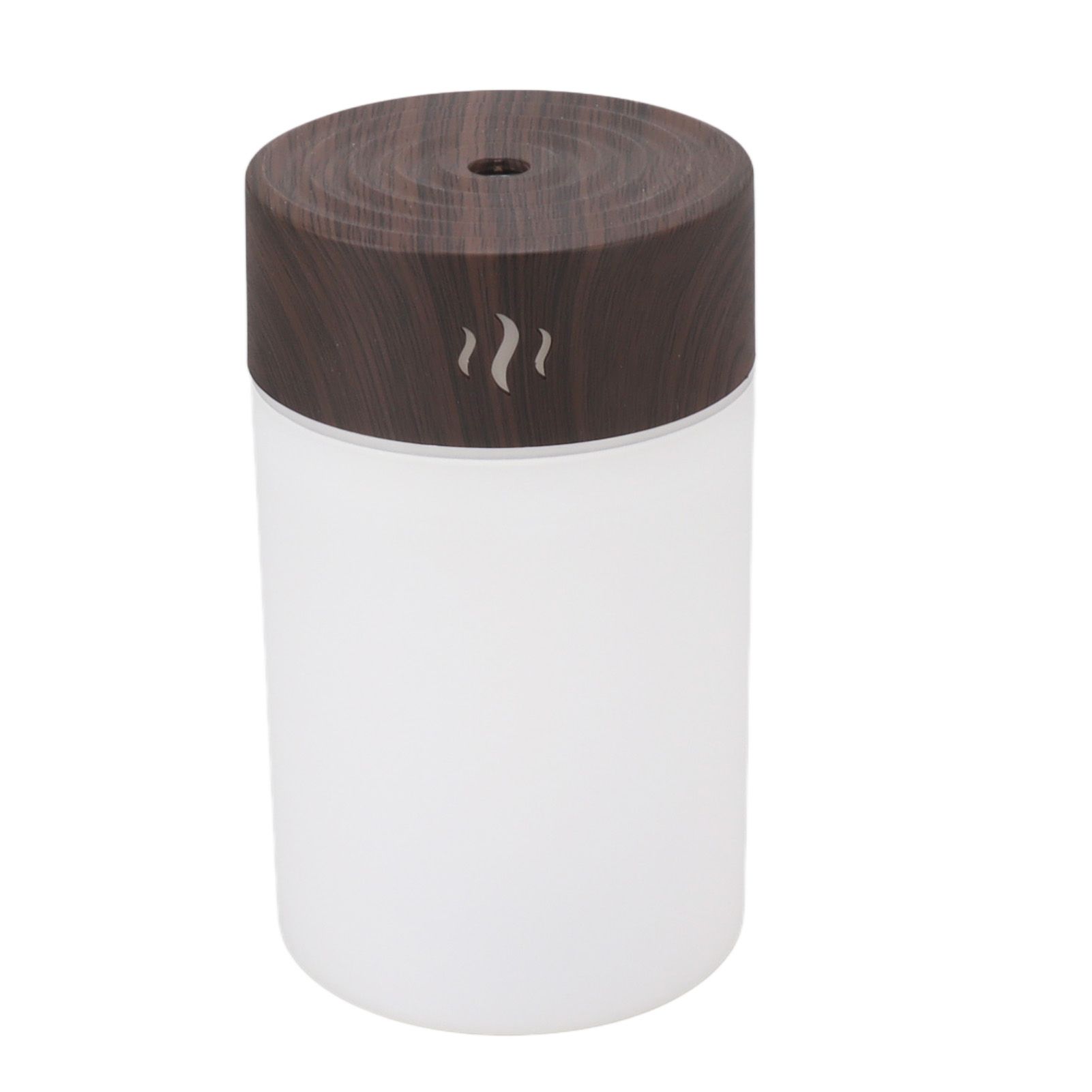 Mini Humidifier 260ml 5V USB Charge Colorful LED Night Light Wood Grain Desk Humidifier for Bedroom Office Car Dark Wood Grain - Image 8
