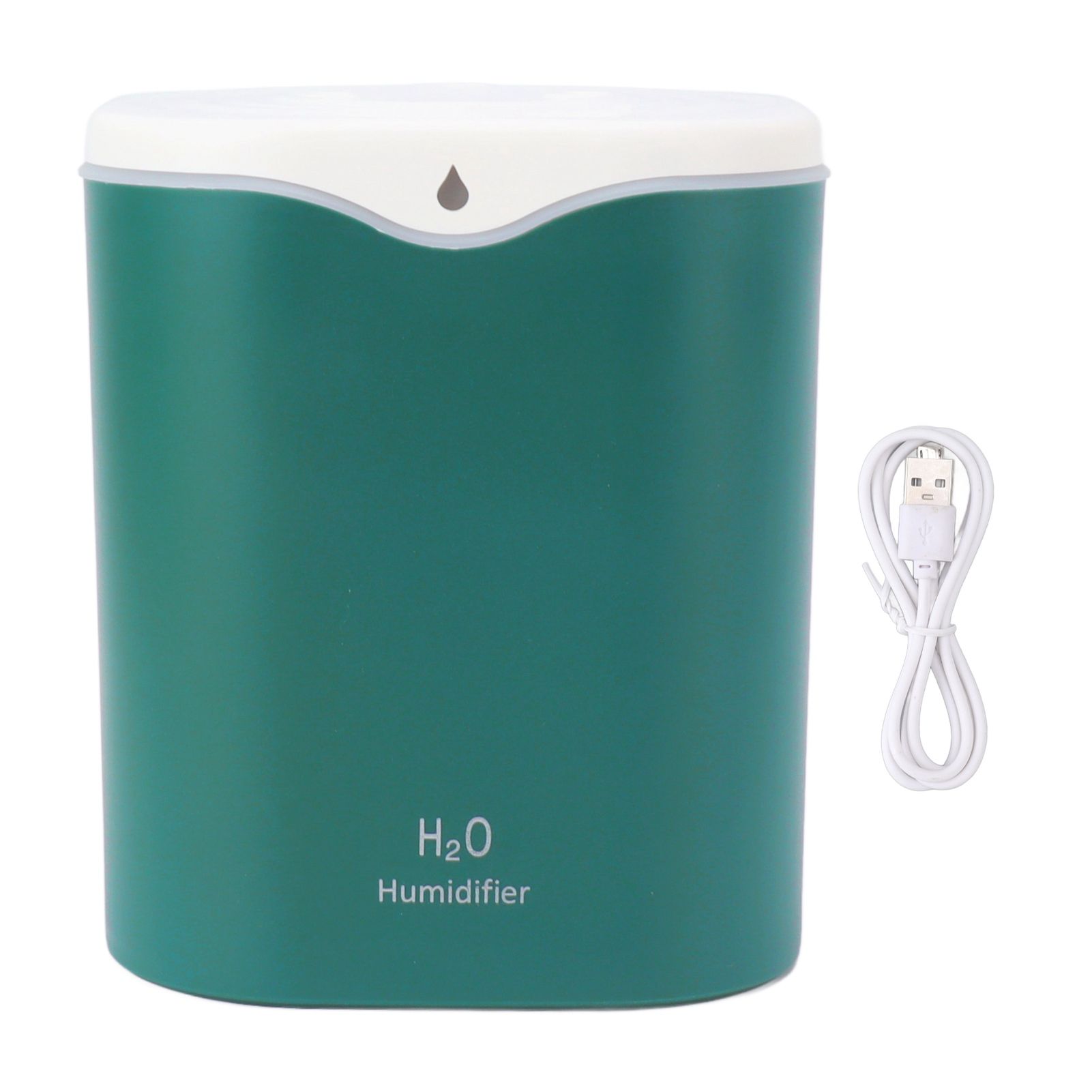 2L Cool Mist Humidifier Quiet 2 Mist Modes USB Portable Aromatherapy Humidifier with Color Light for Bedroom Home Green - Image 1