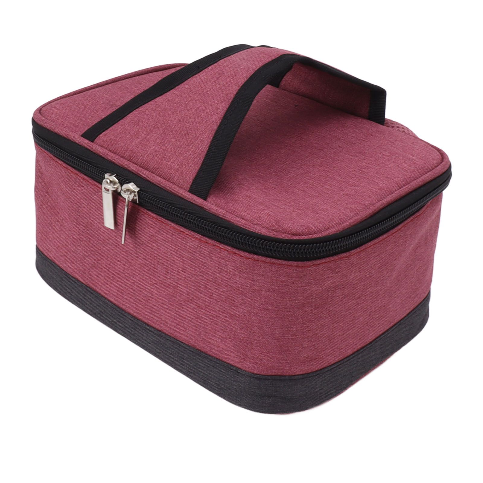 Portable Electric Lunch Box Food Heater USB Constant Heating Insulation Bag Heated Lunch Box Bag Wine Red - Image 2